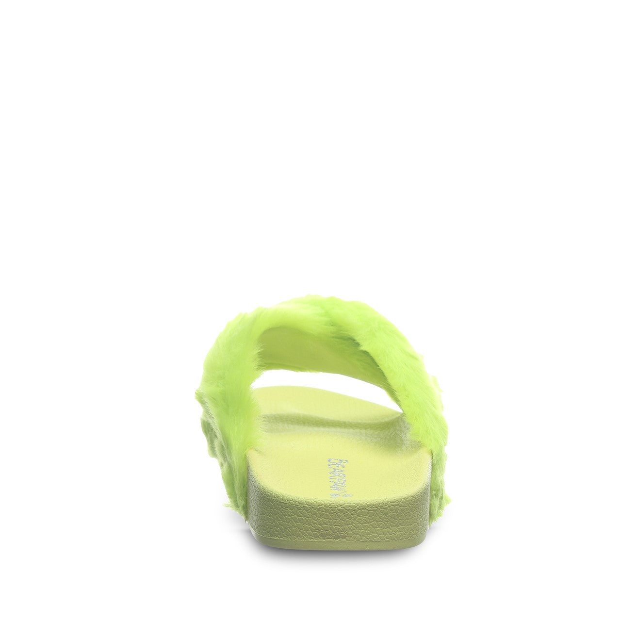 Bearpaw Lauryn Women's Faux Fur Upper Sandals - 2909W Bearpaw- 320 - Acid Lime - View