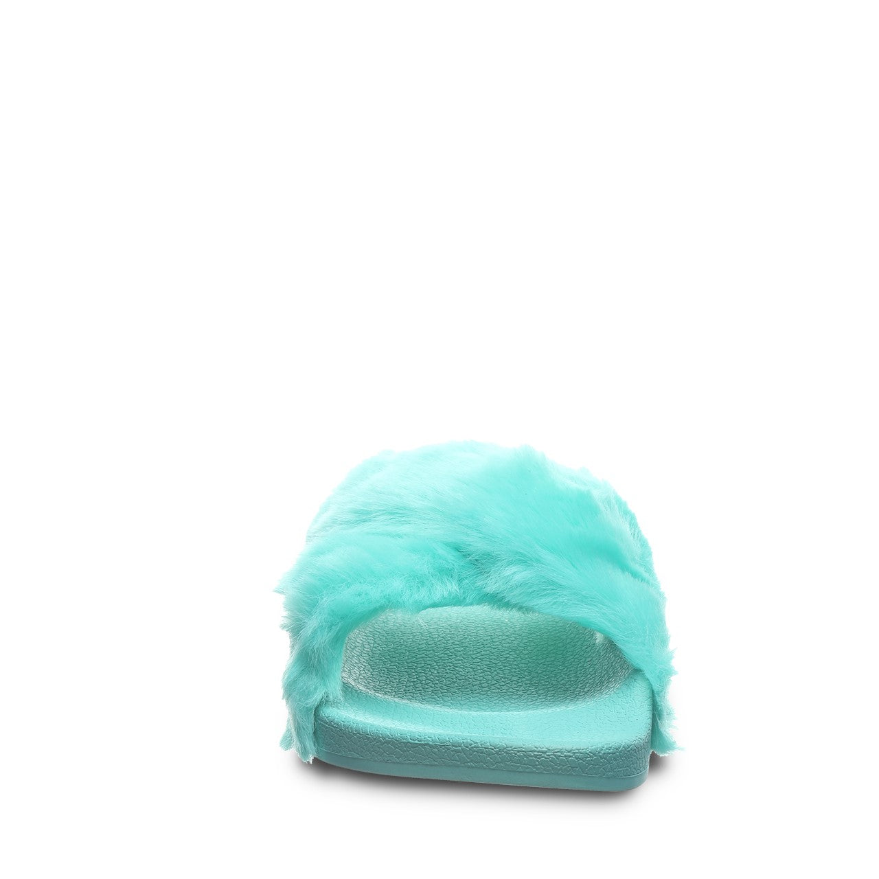 Bearpaw Lauryn Women's Faux Fur Upper Sandals - 2909W Bearpaw- 450 - Green - View