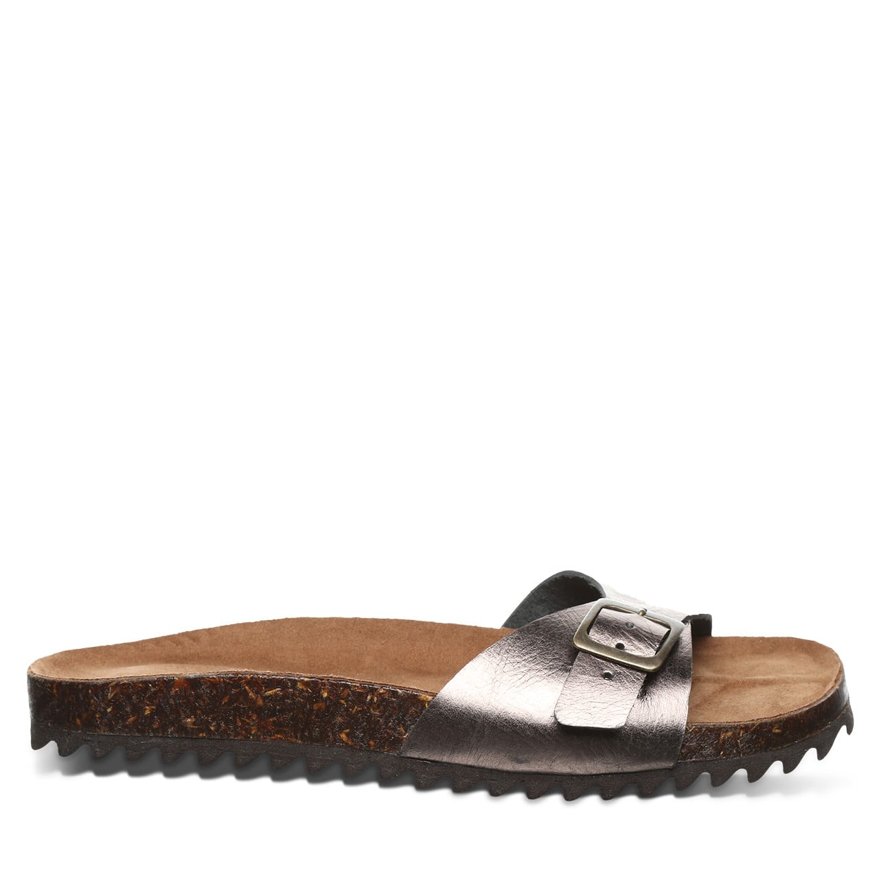 Bearpaw Ava Women's Leather Upper Sandals - 2924W Bearpaw- 017 - Gunmetal - View