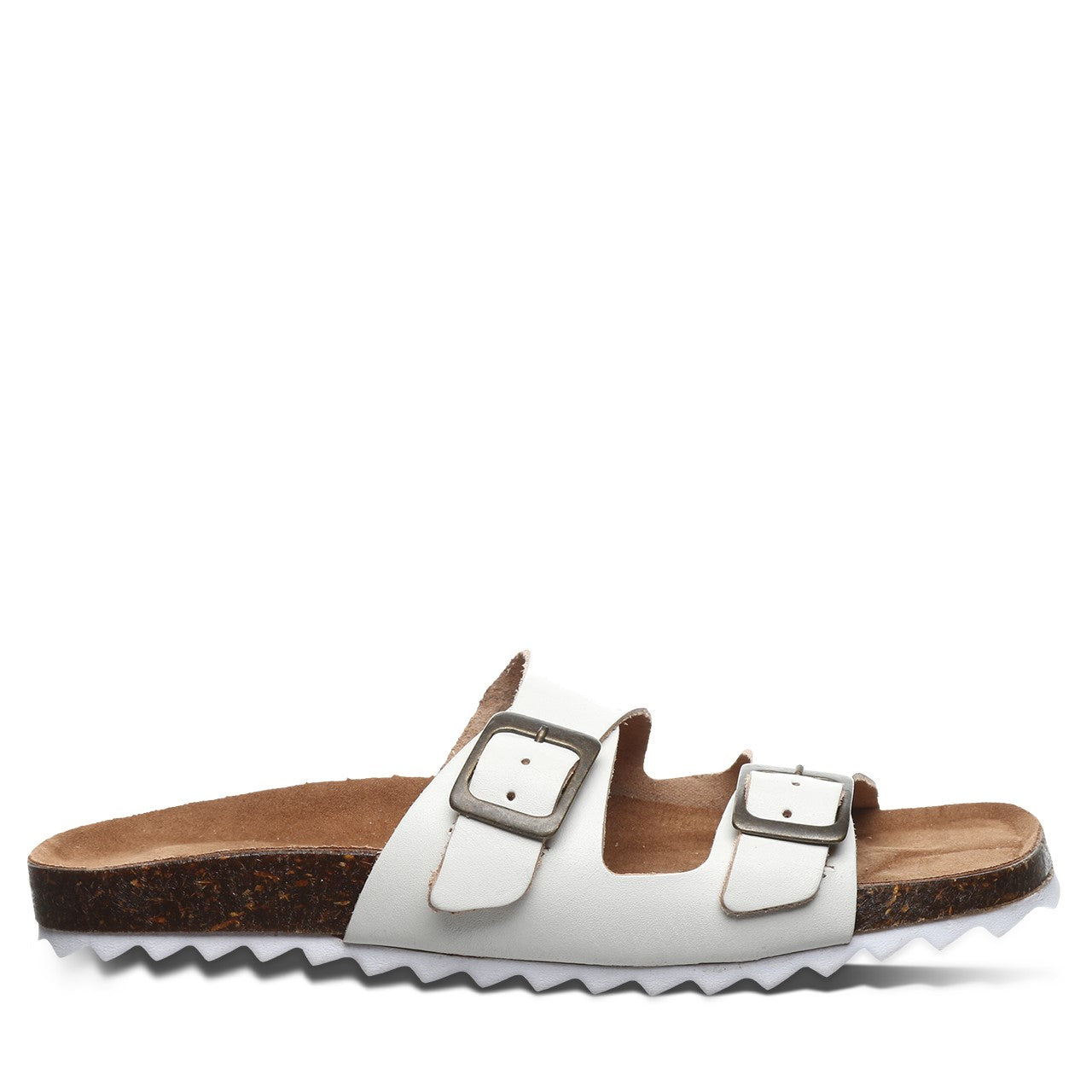 Bearpaw Julieta Women's Leather Upper Sandals - 2925W Bearpaw- 010 - White - View