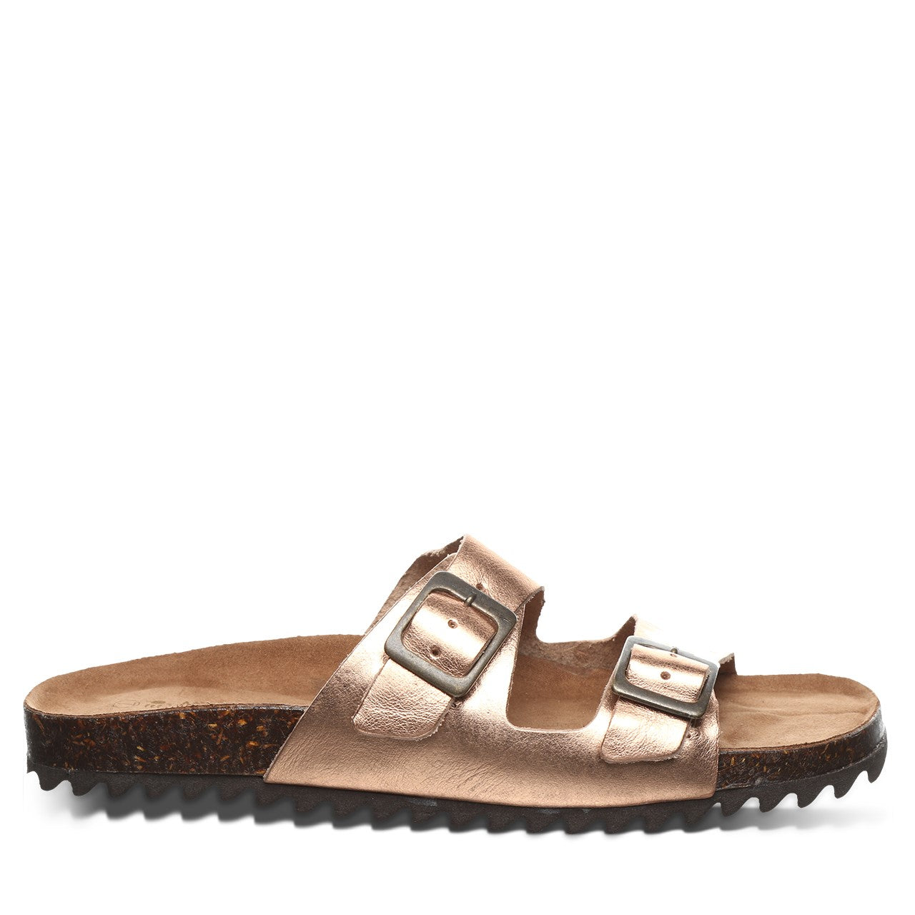 Bearpaw Julieta Women's Leather Upper Sandals - 2925W Bearpaw- 092 - Rose Gold - View