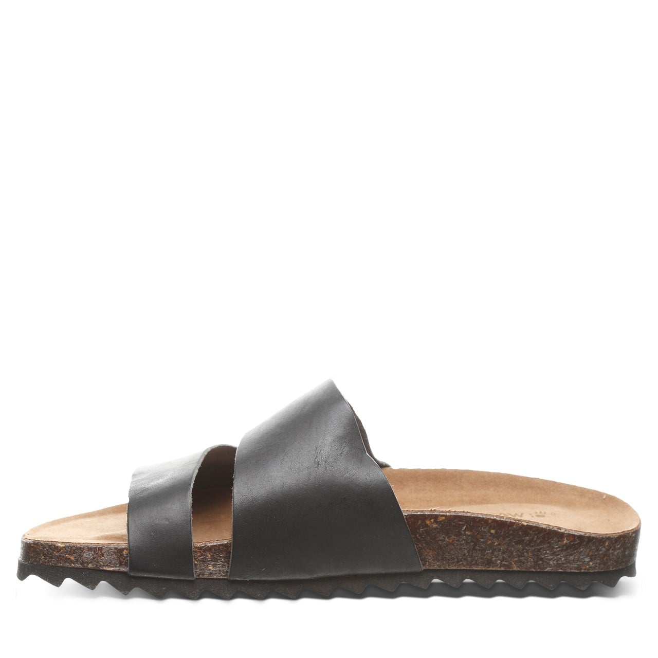 Bearpaw Mia Women's Leather Upper Sandals - 2926W Bearpaw- 011 - Black - Side View