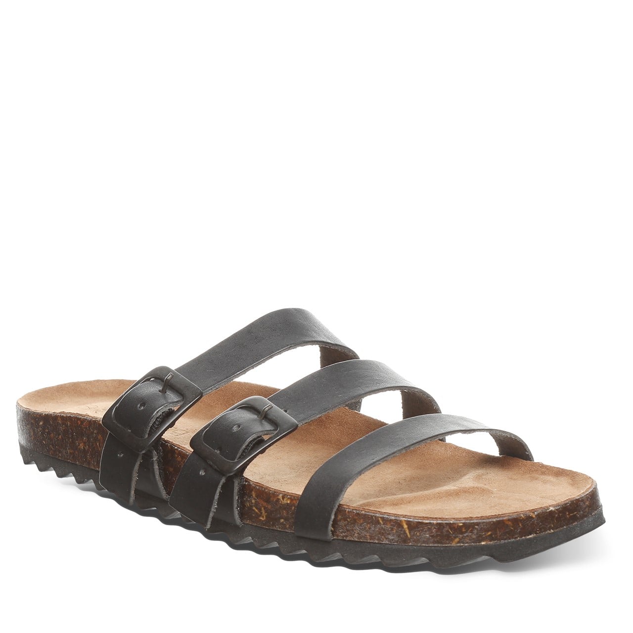 Bearpaw Mercedes Women's Artisan Cork Adjustable Sandals - 2927W in Black