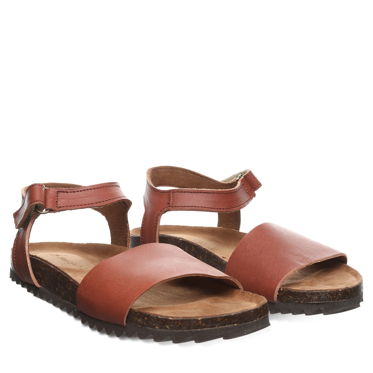 Bearpaw Alma Women's Leather Upper Sandals - 2928W Bearpaw- 116 - Saddle - 8