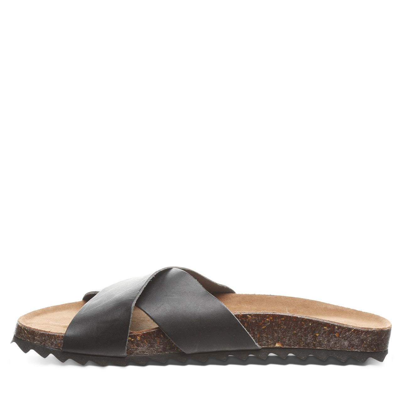 Bearpaw Margarita Women's Leather Upper Sandals - 2929W Bearpaw- 011 - Black - Side View