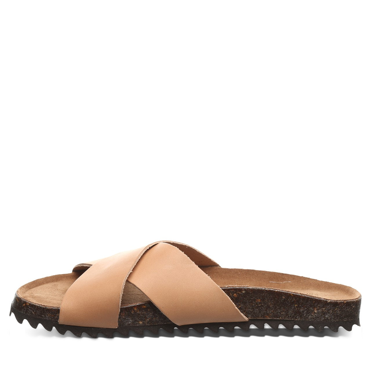 Bearpaw Margarita Women's Leather Upper Sandals - 2929W Bearpaw- 262 - Luggage - Side View
