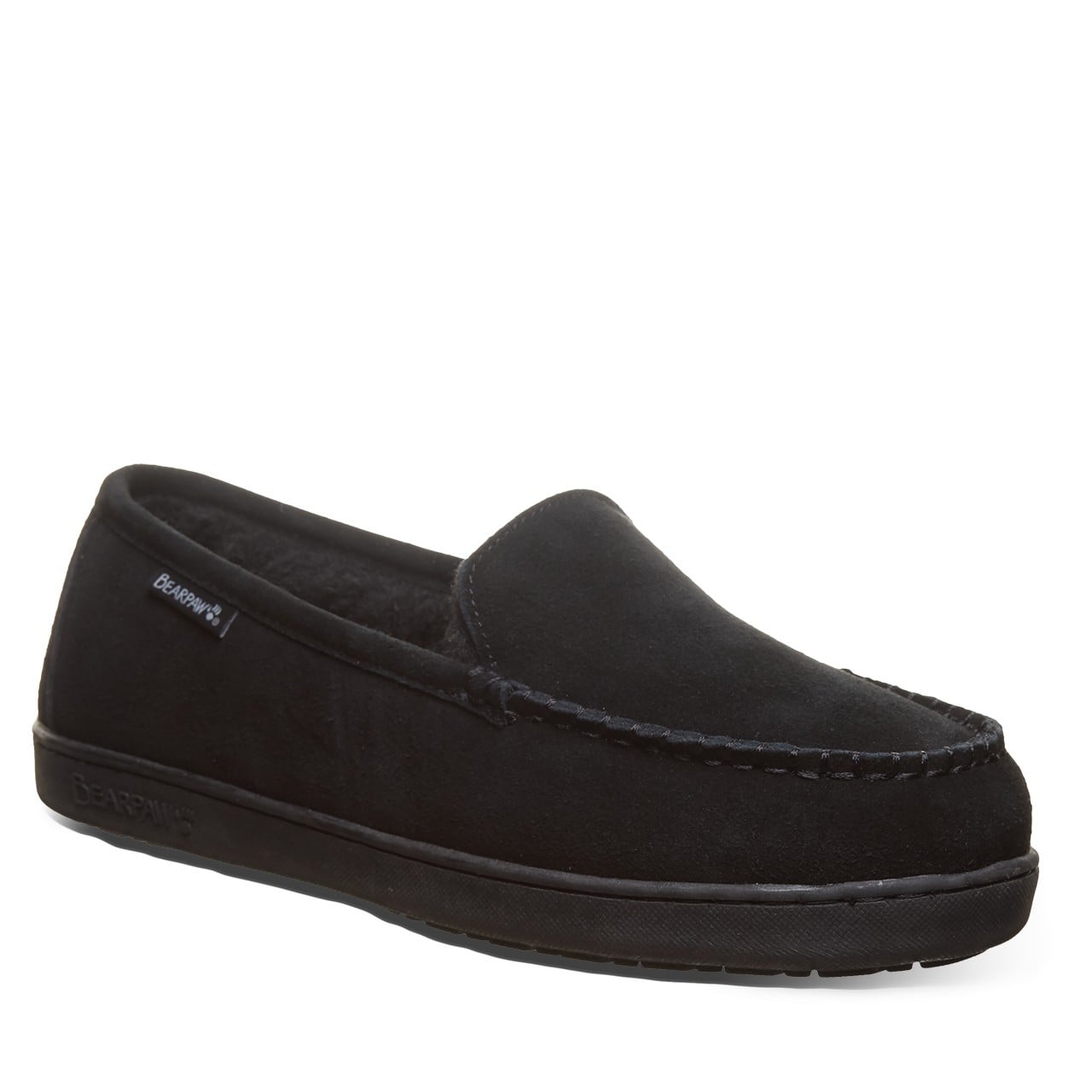 Bearpaw Brian Men's Slippers - Comfort Indoor Footwear in Black/black