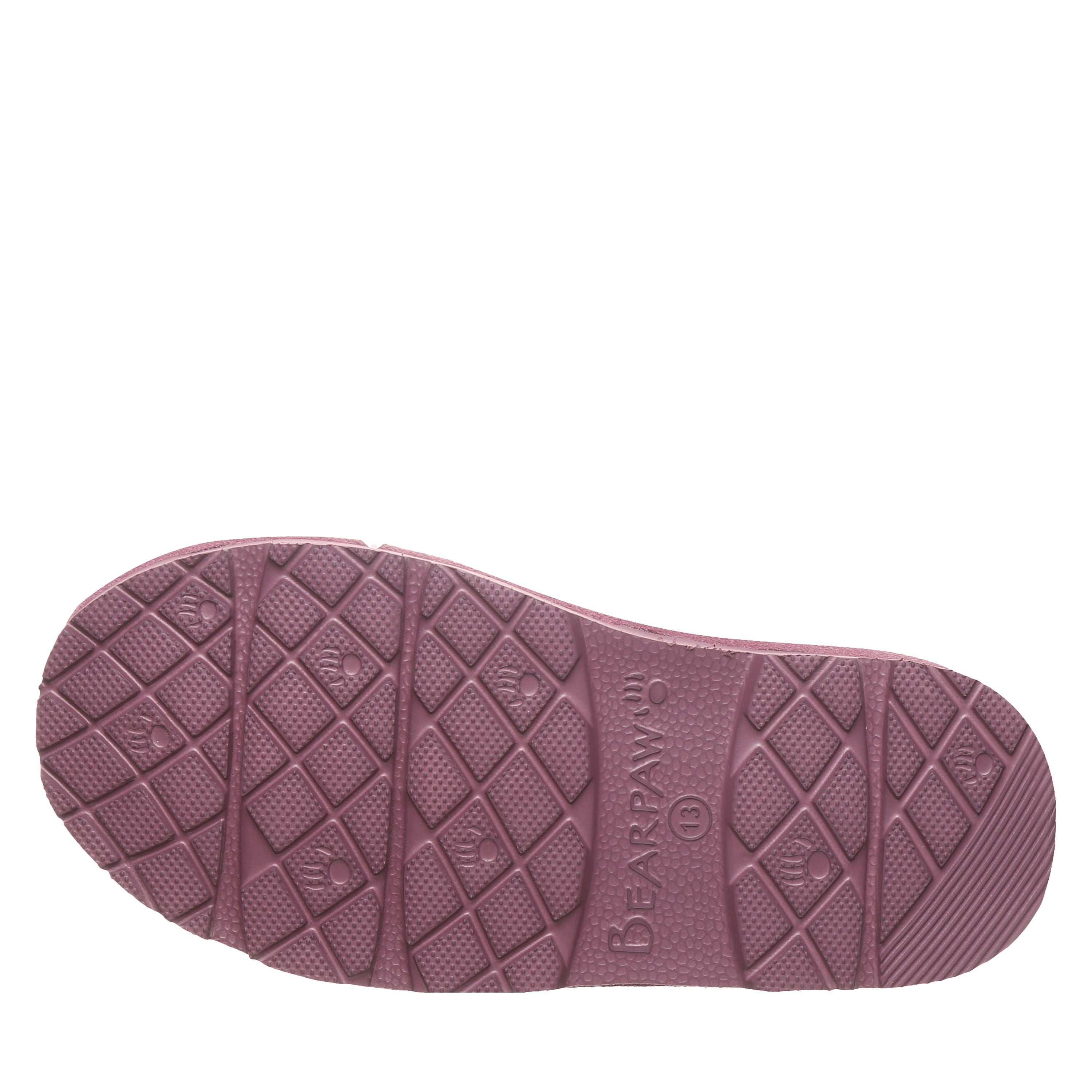 Bearpaw BRINA YOUTH Youth's Slippers - 3348Y - Dusky Orchid - bottom view