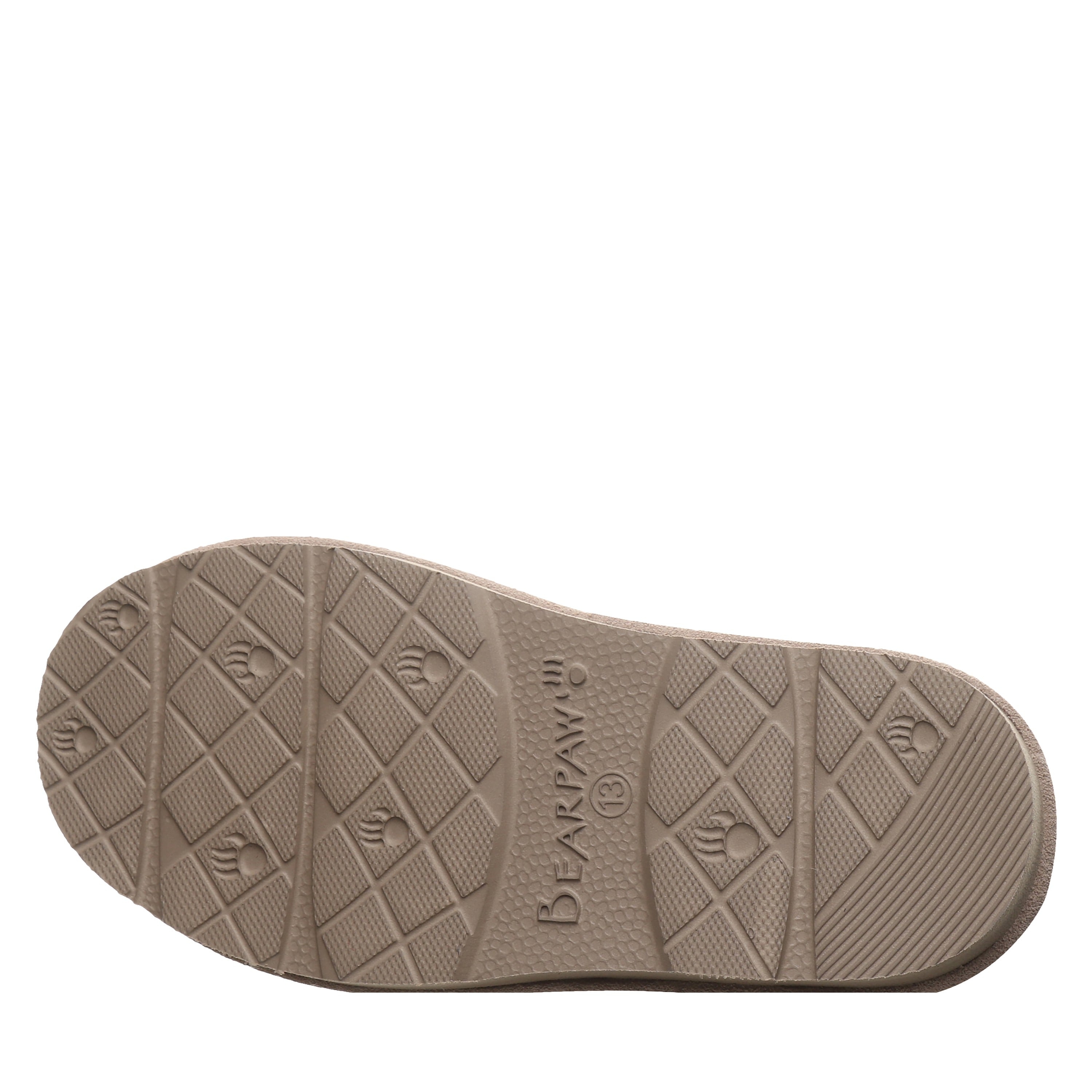 Bearpaw BRINA YOUTH Youth's Slippers - 3348Y - Mushroom - bottom view