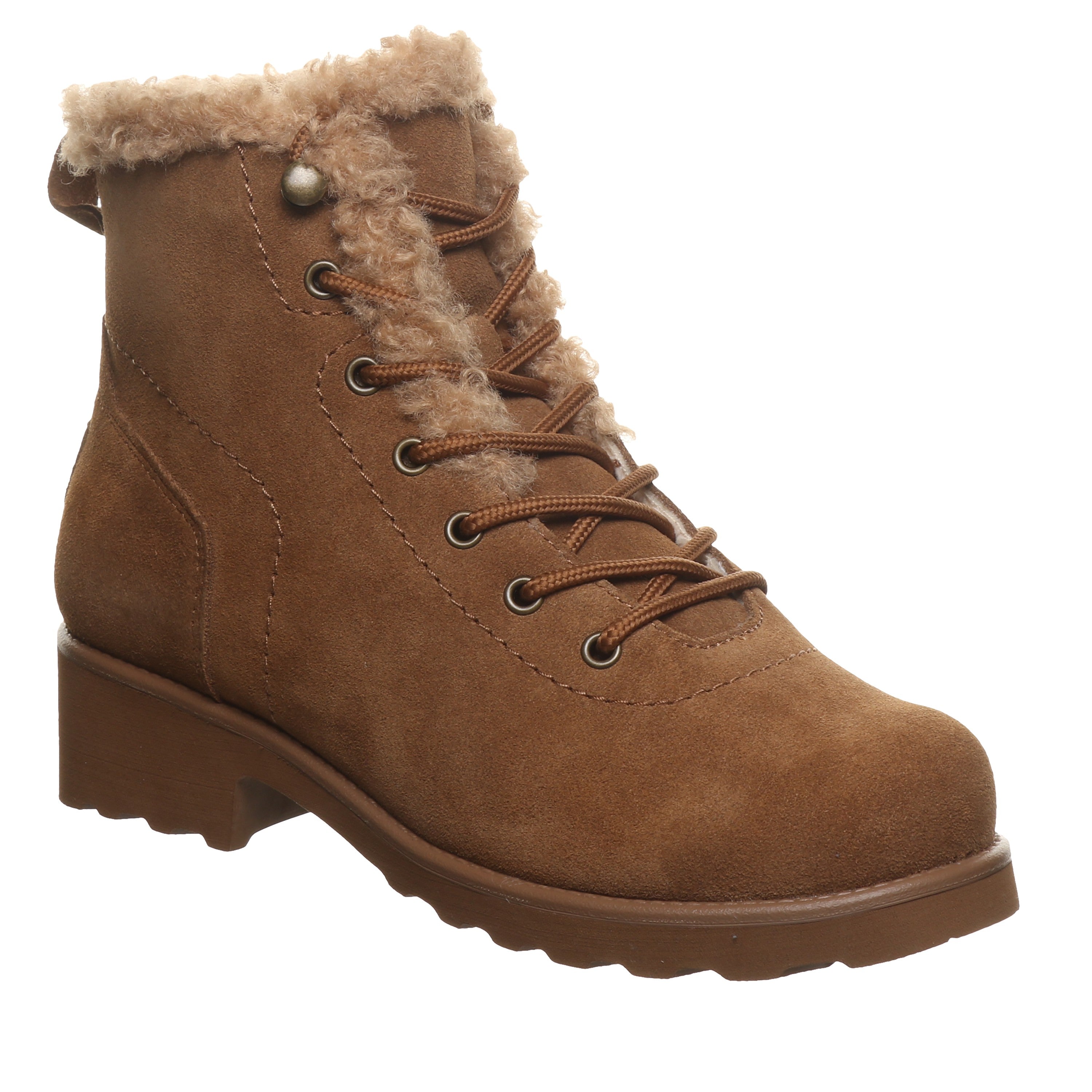 Bearpaw Caitlin Women's Boots - 3340w - Cozy Lace-up Winter Ankle Boots