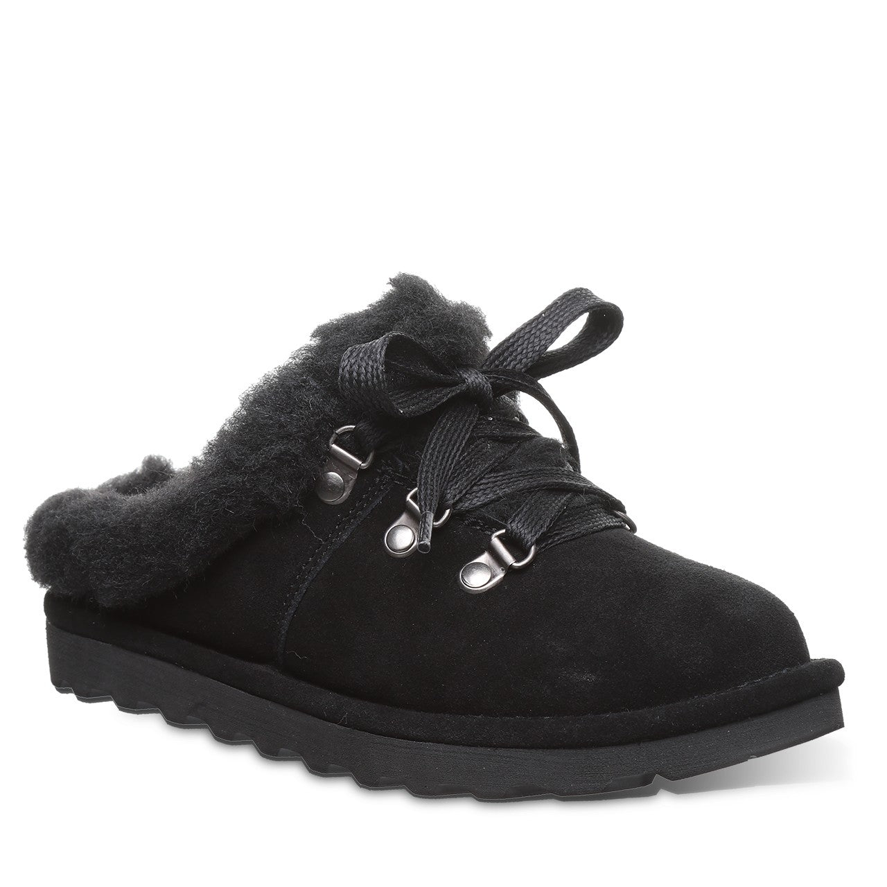 Bearpaw Cedar Women's Suede Shoes in Black
