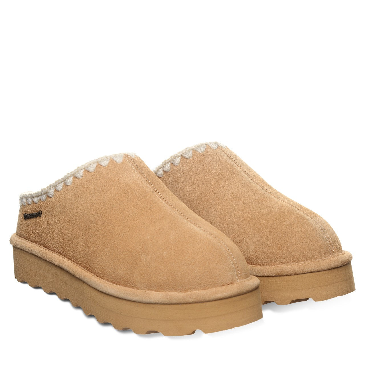 Bearpaw CROCHET MARTIS Women's Slippers - 3306W - Iced Coffee - pair view