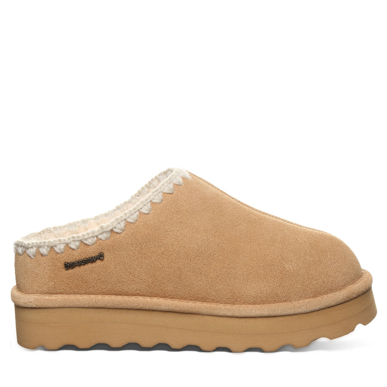 Bearpaw CROCHET MARTIS Women's Slippers - 3306W - Iced Coffee - side view 2