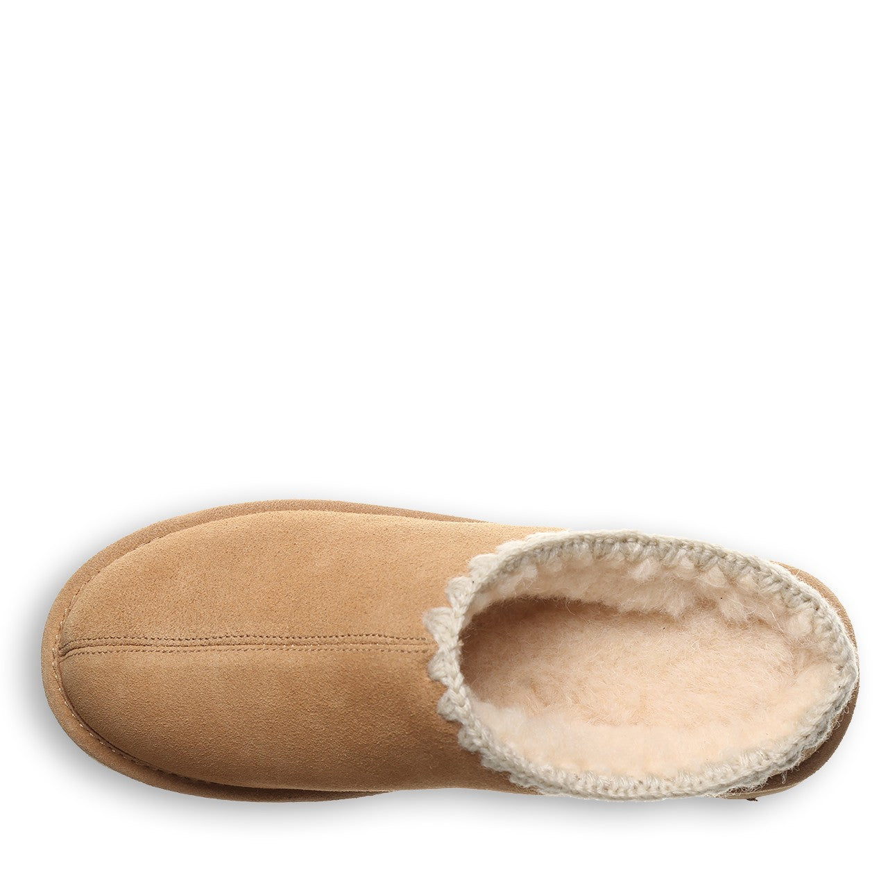 Bearpaw CROCHET MARTIS Women's Slippers - 3306W - Iced Coffee - top view