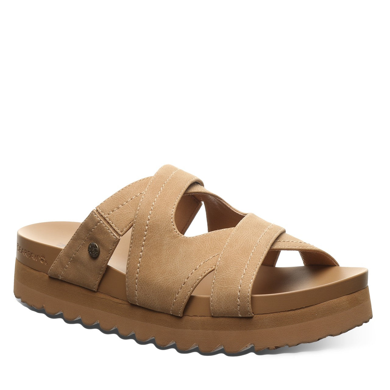 Bearpaw Crux Women's Sandals - 3258w - Women's Cozy Comfort Slip-on Sandals in Iced Coffee