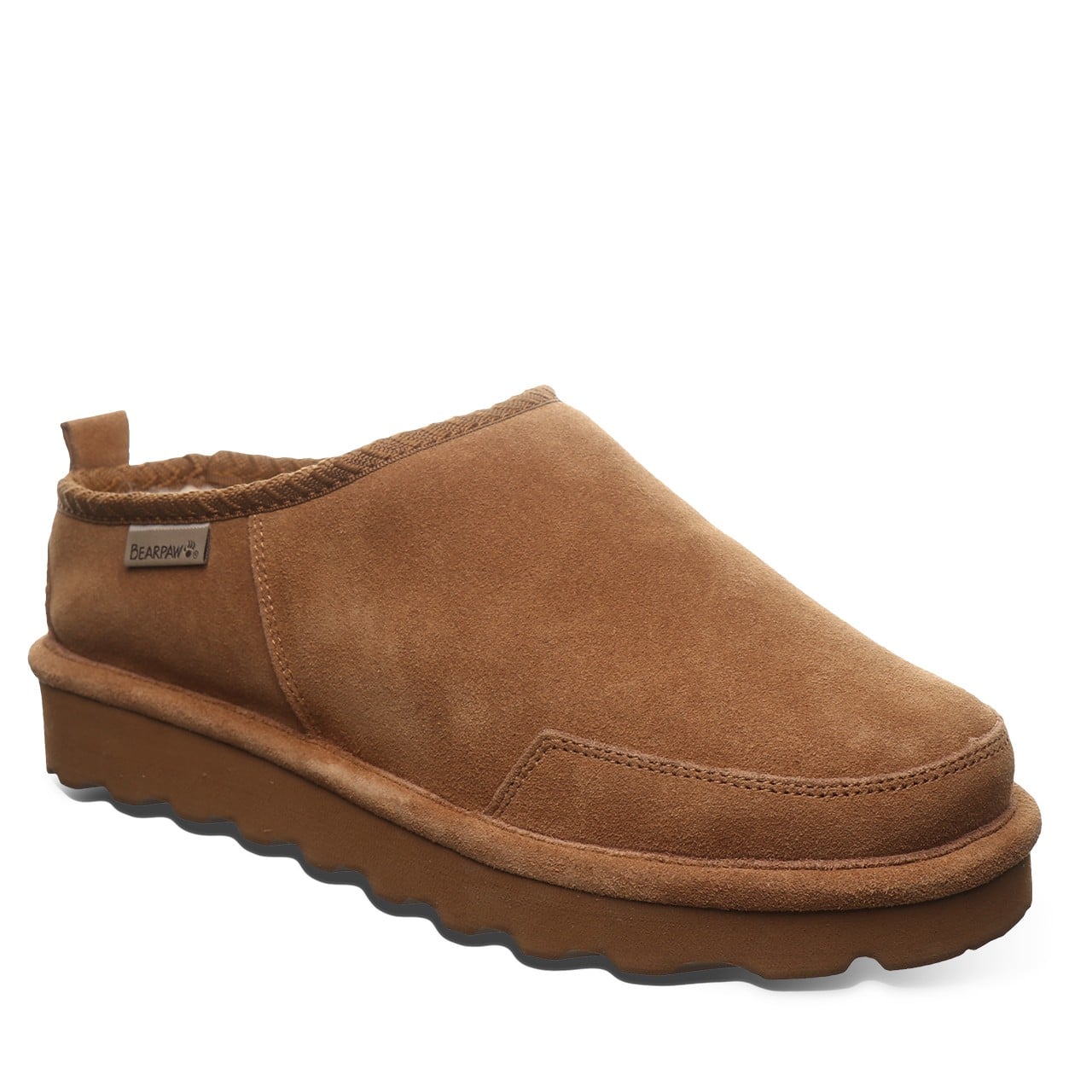 Bearpaw Damian Men's Slippers - 3324m | Cozy Suede Comfort Slip-ons in Hickory