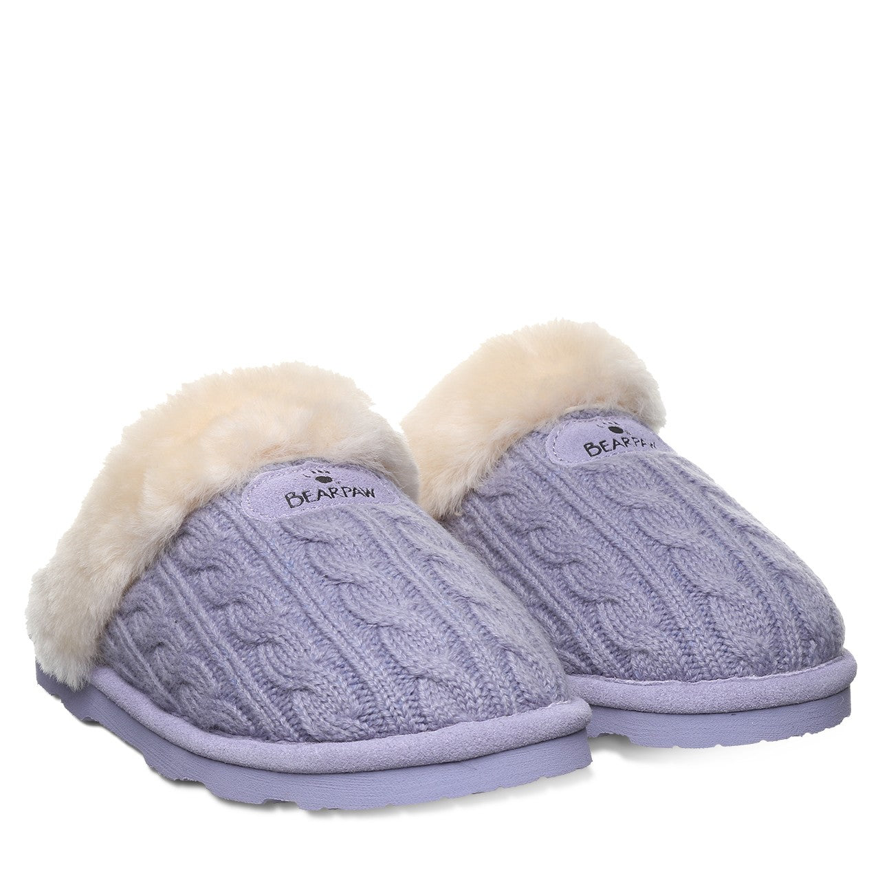 Bearpaw EFFIE Women's Slippers - 1674W - Persian Violet Knit - pair view