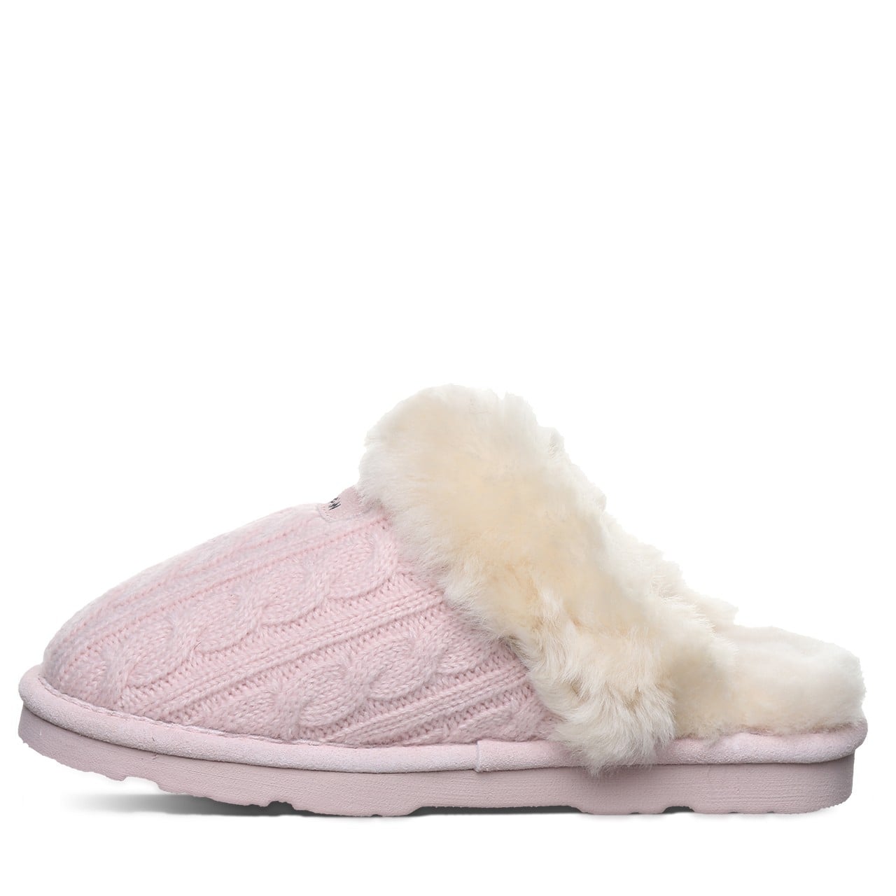 Bearpaw EFFIE Women's Slippers - 1674W - Rose Quartz Knit - side view