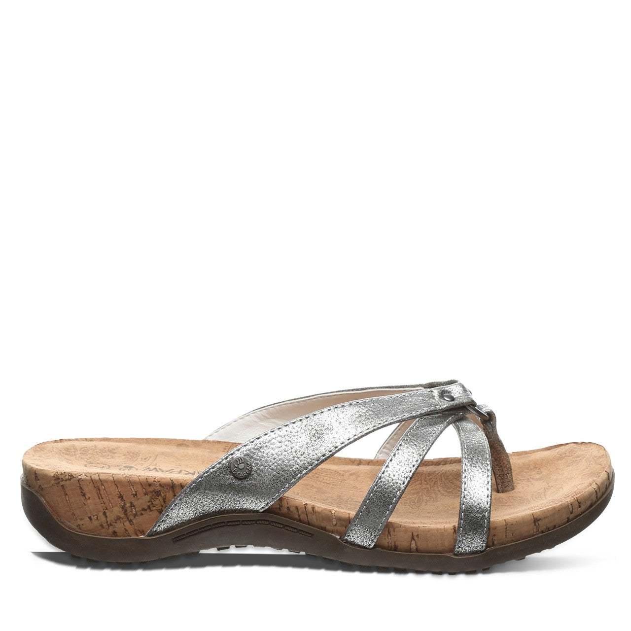 Bearpaw FAWN Women's Sandals - 2609W - Silver - side view 2