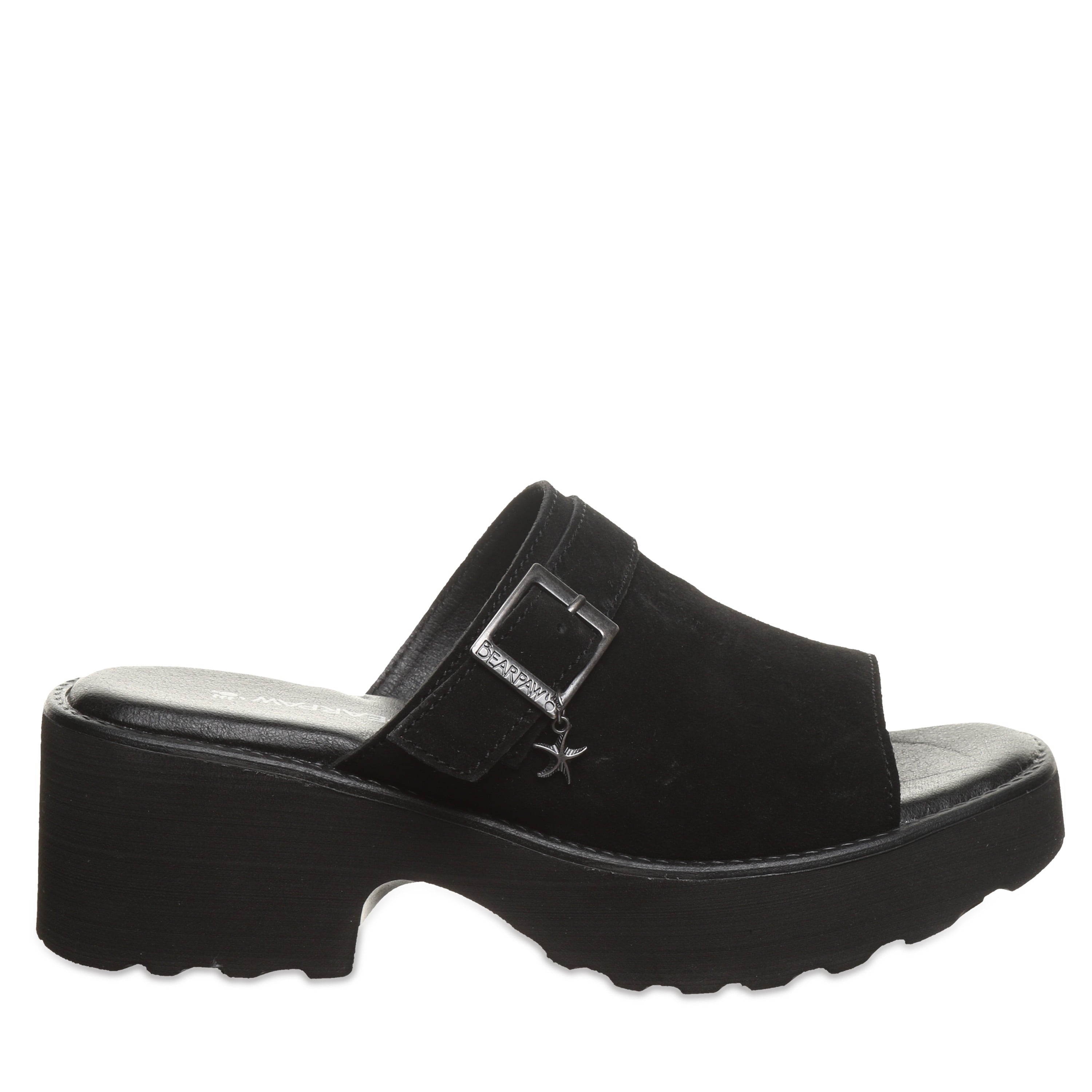 Bearpaw Frances Women's Shoes - 3422W - Black - side view 2
