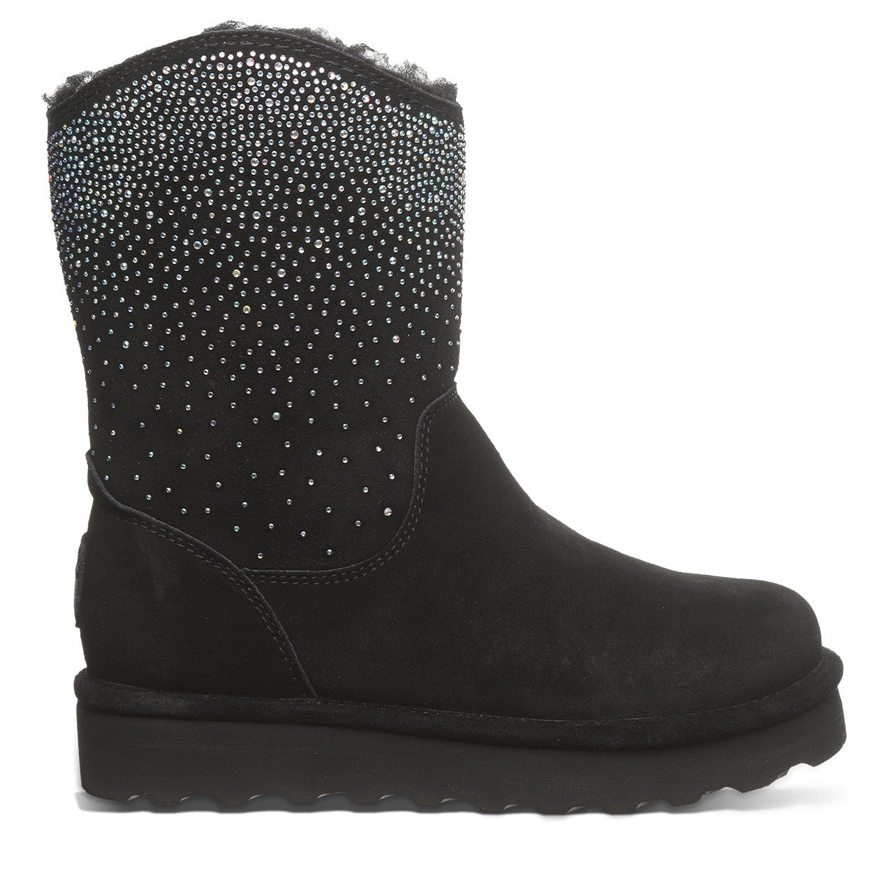 Bearpaw GLAM PLATFORM LO Women's Boots - 3118W - Black - side view 2