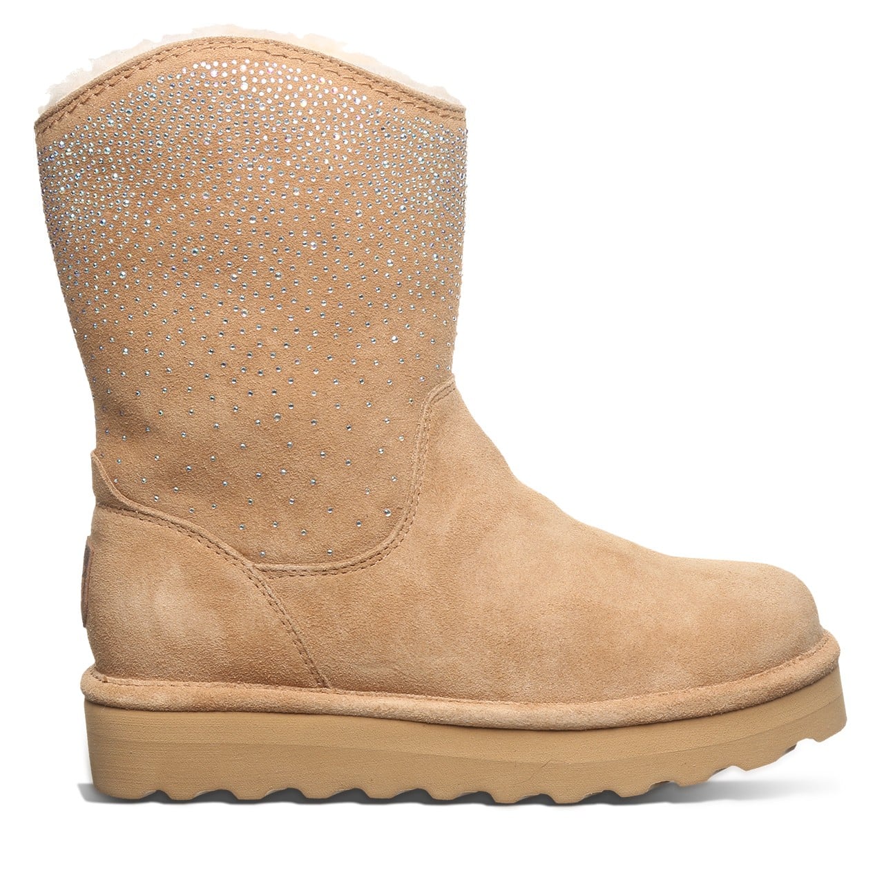 Bearpaw GLAM PLATFORM LO Women's Boots - 3118W - Iced Coffee Solid - side view 2