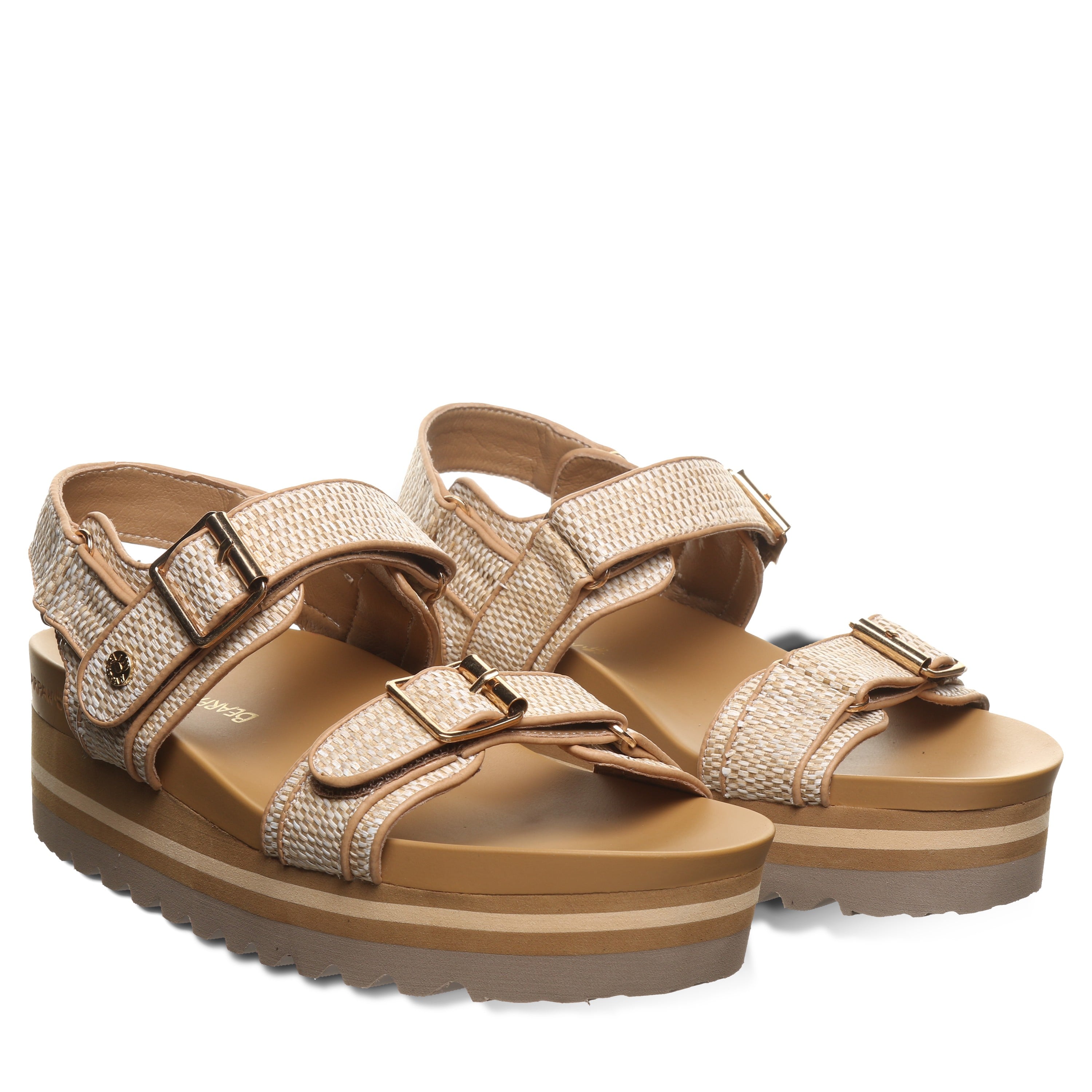 Bearpaw Gabrielle Women's Sandals - 3429W - Natural - pair view