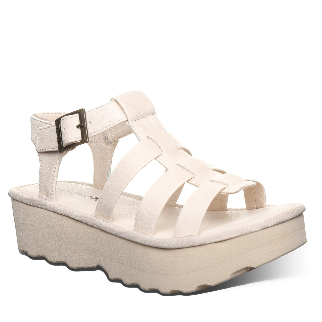 Bearpaw High Seas Women's Sandals - 3255w Women's Comfort Heeled Sandals in Bone