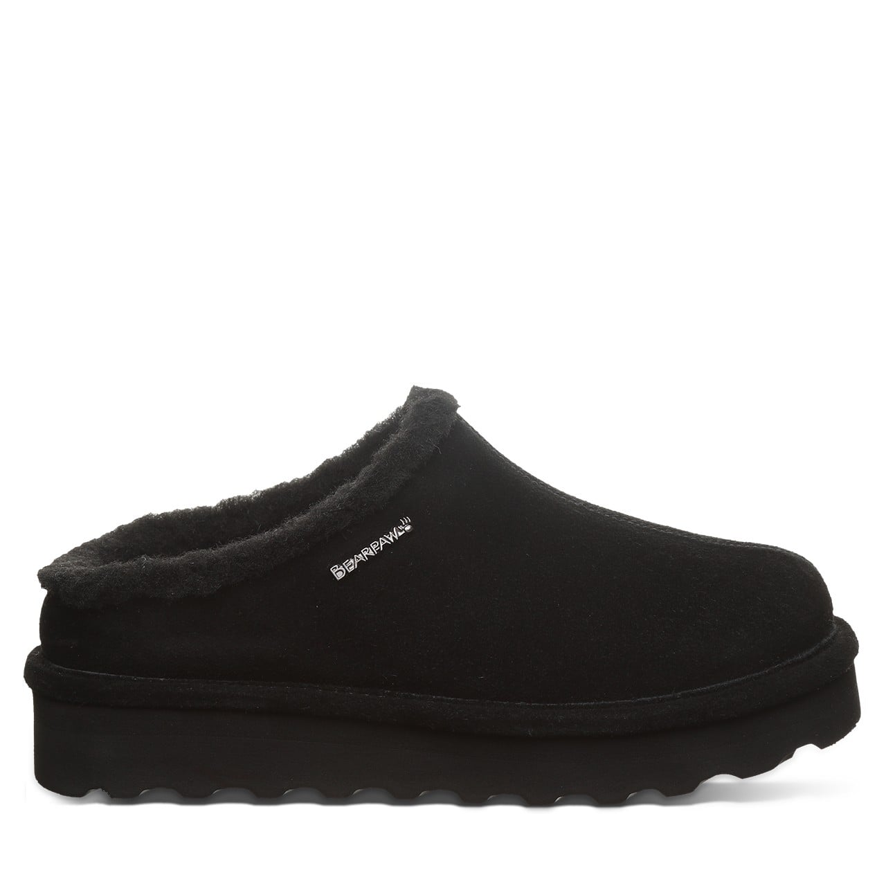 Bearpaw IZZY PLATFORM LO Women's Slippers - 3323W - Black - side view 2