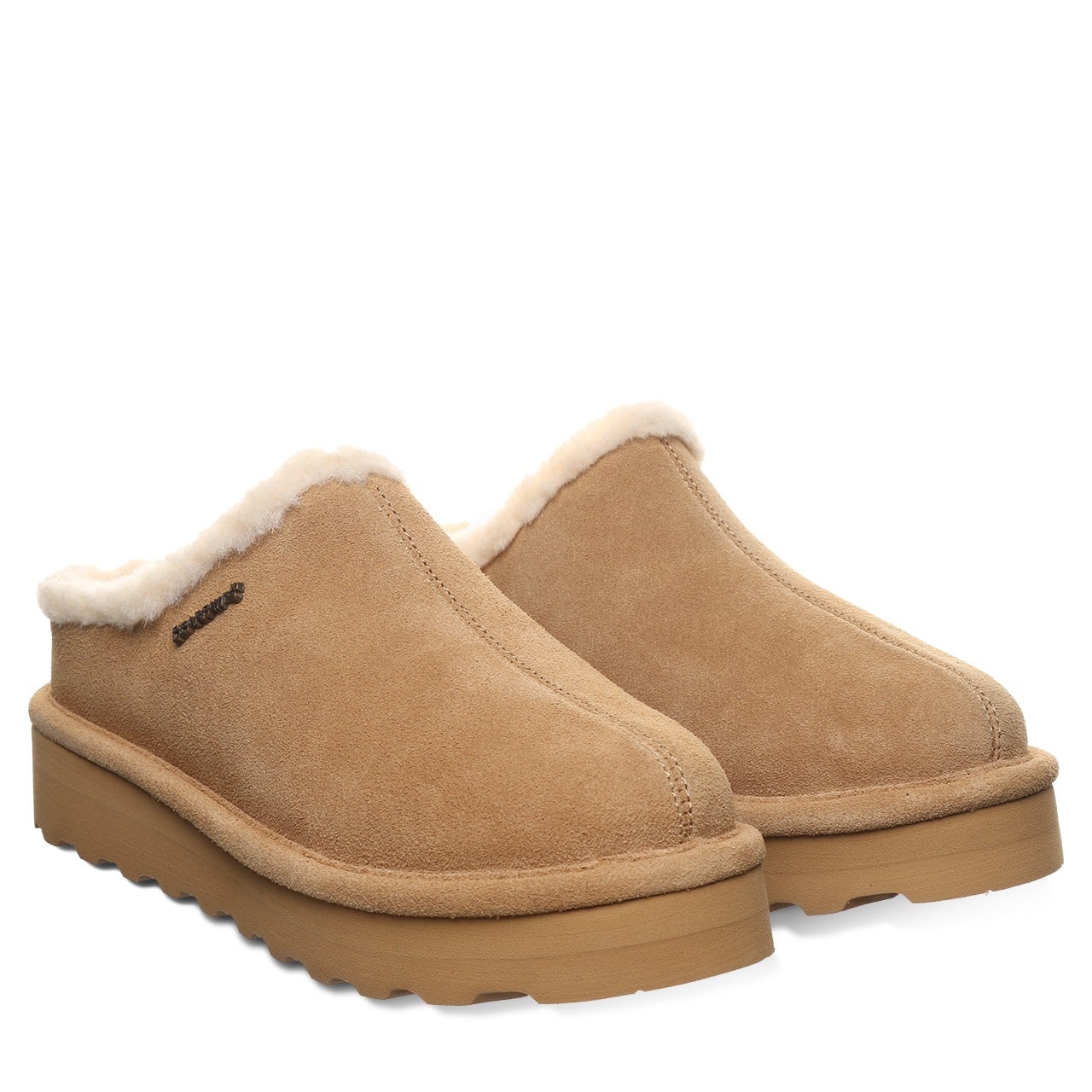 Bearpaw IZZY PLATFORM LO Women's Slippers - 3323W - Iced Coffee - pair view