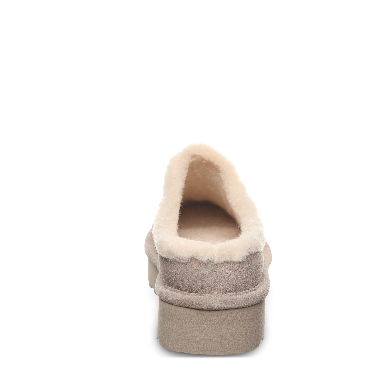 Bearpaw IZZY PLATFORM LO Women's Slippers - 3323W - Mushroom - back view