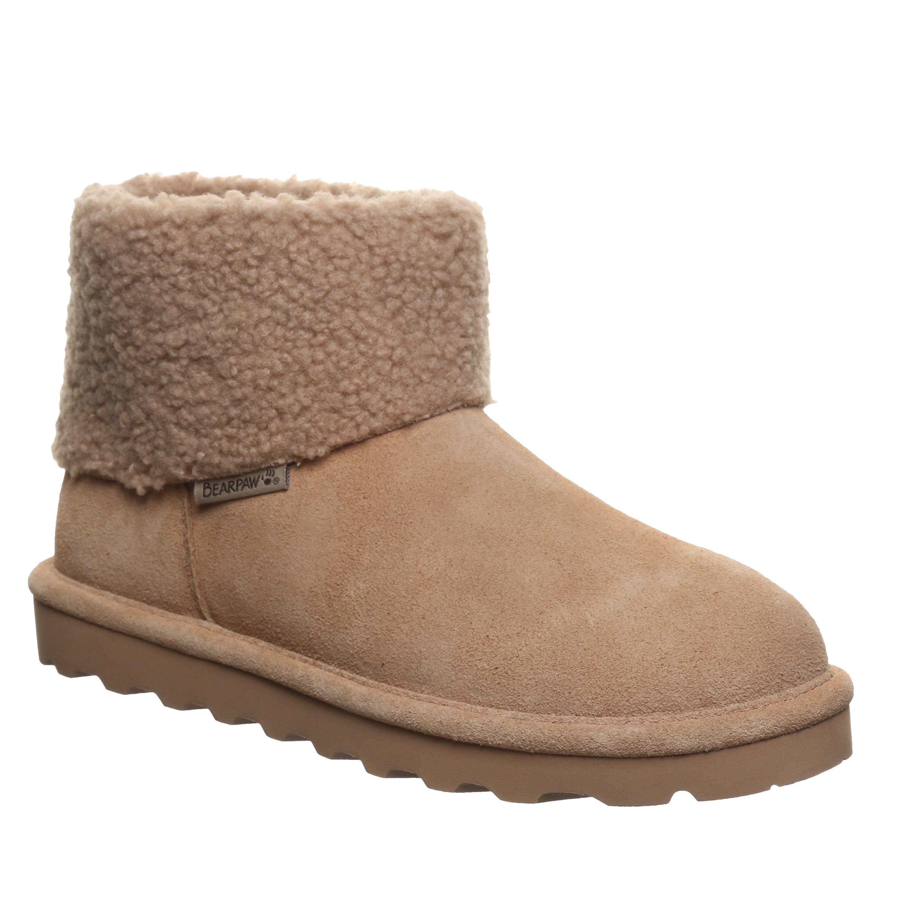 Bearpaw Jessa Women's Cozy Faux Fur Ankle Boots - 3339w in Birch