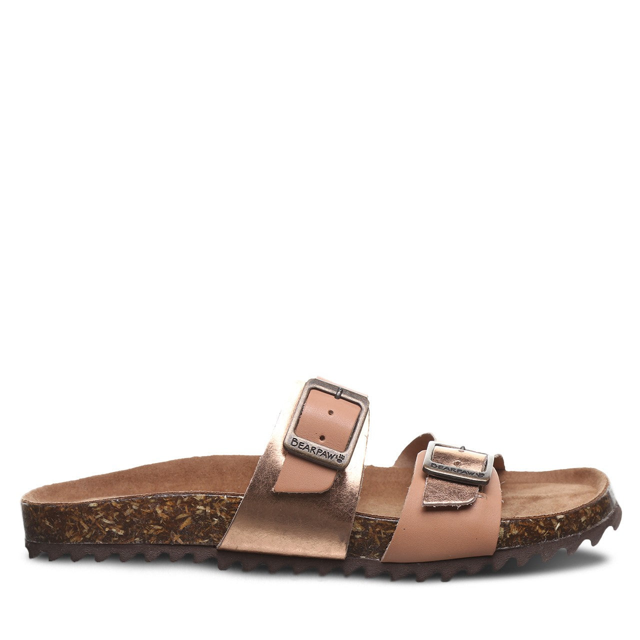 Bearpaw JULIETA II Women's Sandals - 3005W - Luggage/rose Gold - side view 2