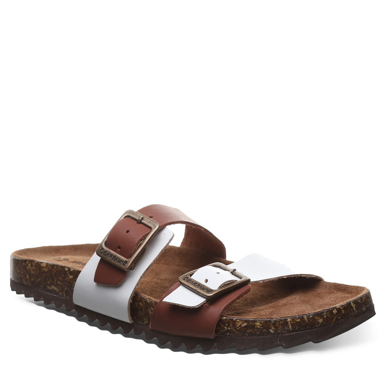 Bearpaw Julieta Ii Women's Summer Sandals in Saddle/white