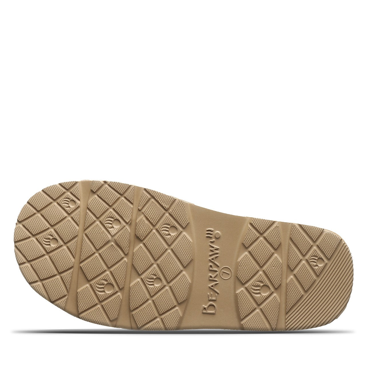 Bearpaw LOKI EXOTIC Women's Slippers - 2772W - Tan Cow Print - bottom view
