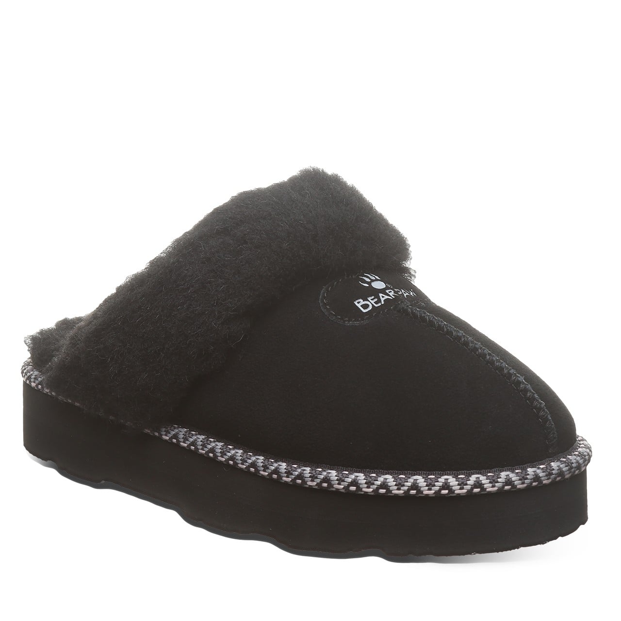 Bearpaw LOKI PLATFORM LO DECO Women's Slippers - 3191W - Black - angle main