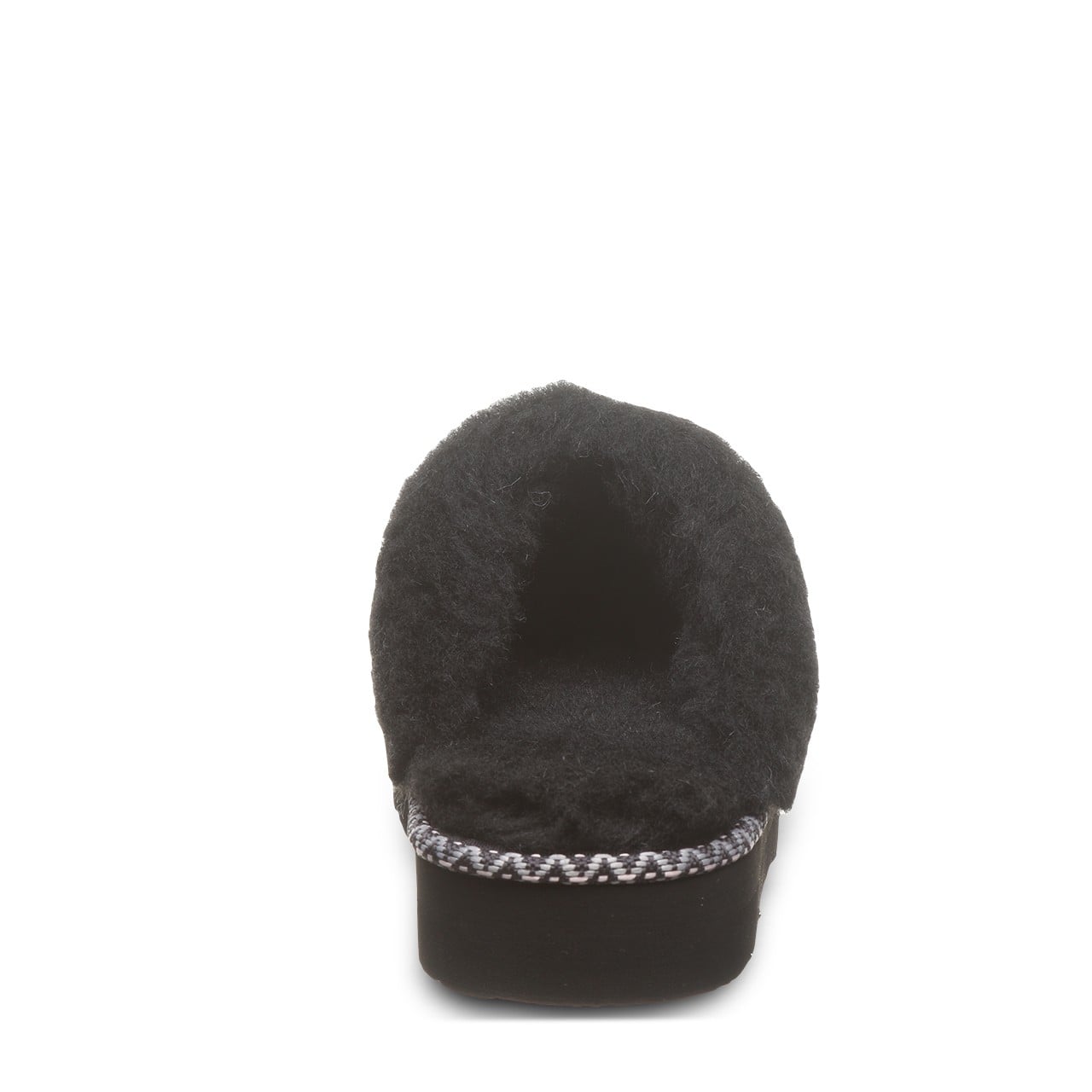 Bearpaw LOKI PLATFORM LO DECO Women's Slippers - 3191W - Black - back view