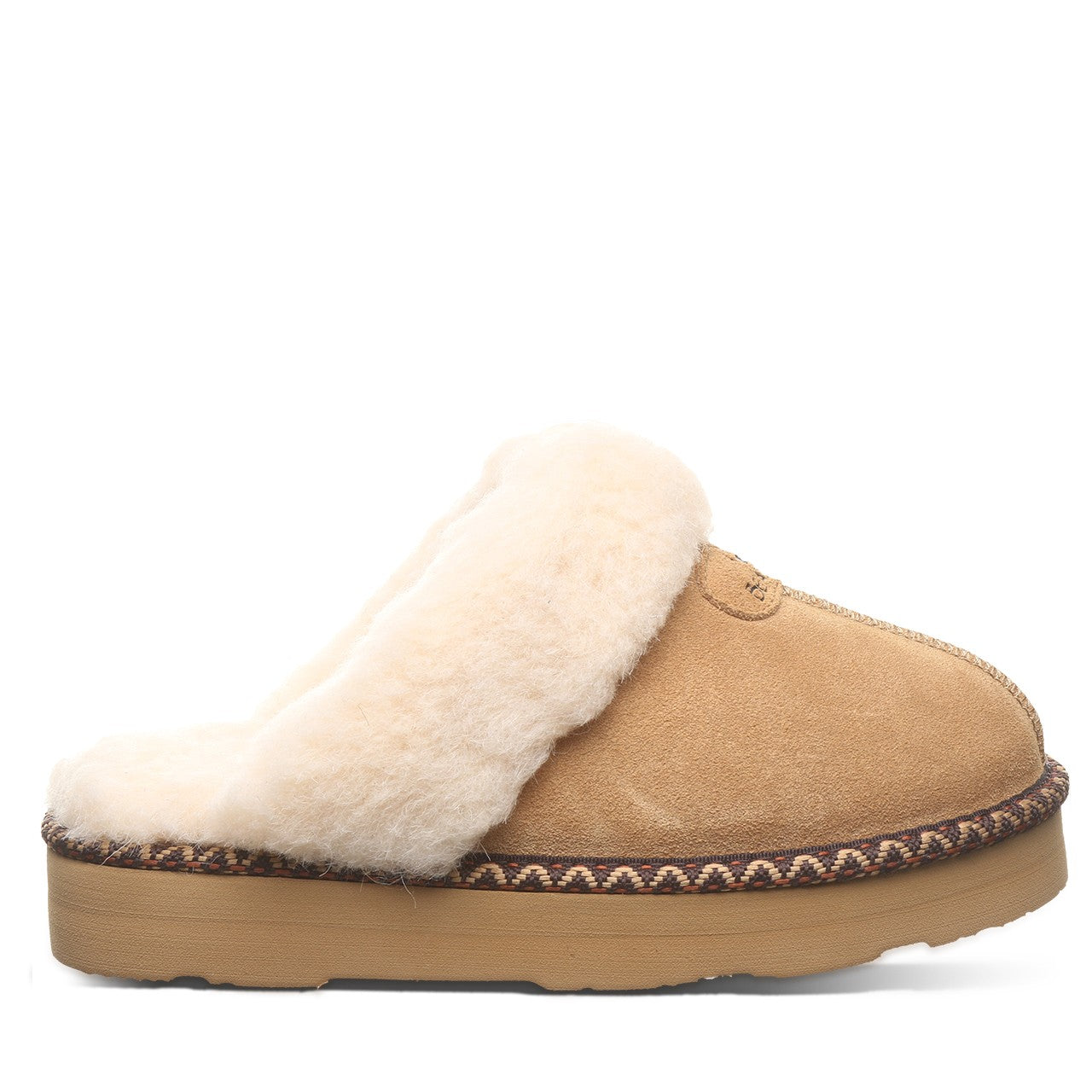 Bearpaw LOKI PLATFORM LO DECO Women's Slippers - 3191W - Iced Coffee Solid - side view 2