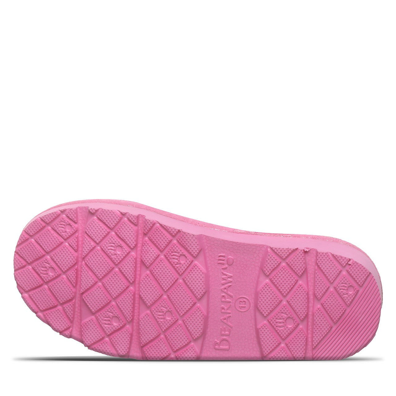 Bearpaw LOKI YOUTH Youth's Slippers - 671Y - Azalea Pink - bottom view