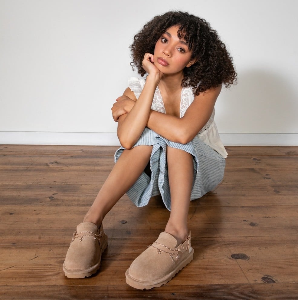 Bearpaw Lexi Women's Slippers - 3438W - Toffee - lifestyle view3
