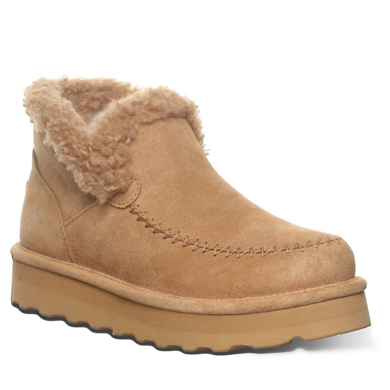 Bearpaw Maeve Platform Lo Women's Winter Boots - 3120w in Iced Coffee Solid