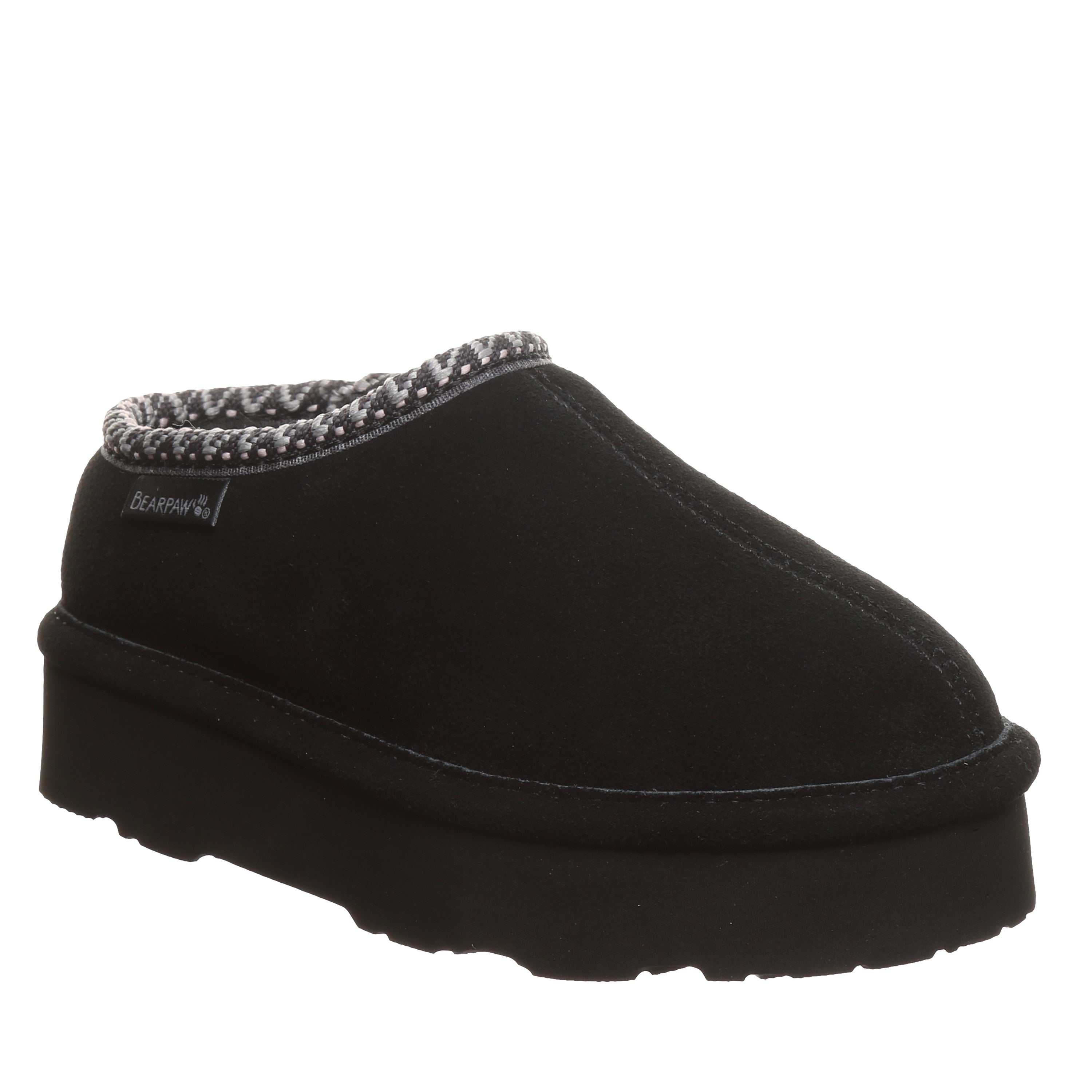 Bearpaw MARTIS YOUTH Youth's Slippers - 3038Y - Black/black - angle main