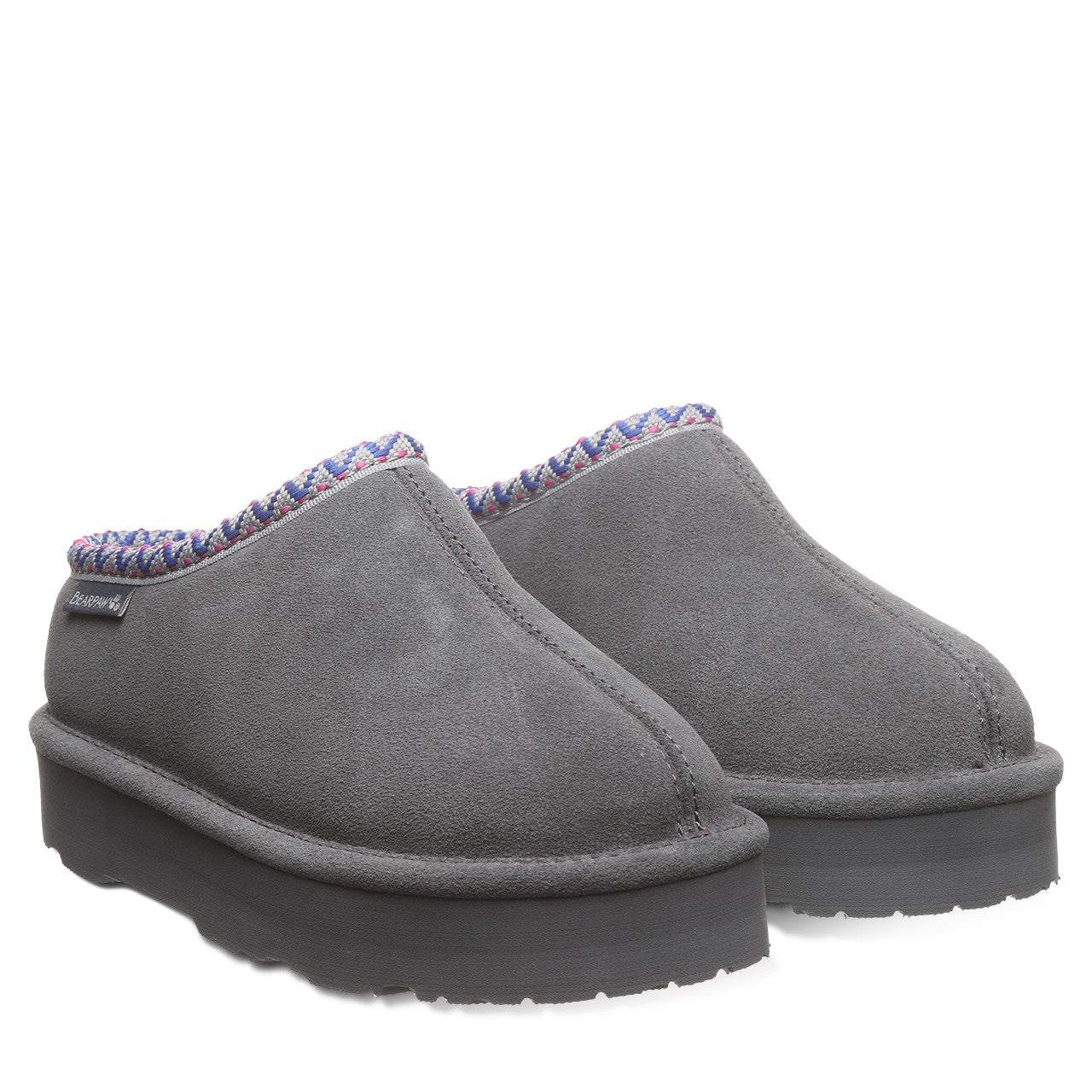 Bearpaw MARTIS YOUTH Youth's Slippers - 3038Y - Charcoal - pair view