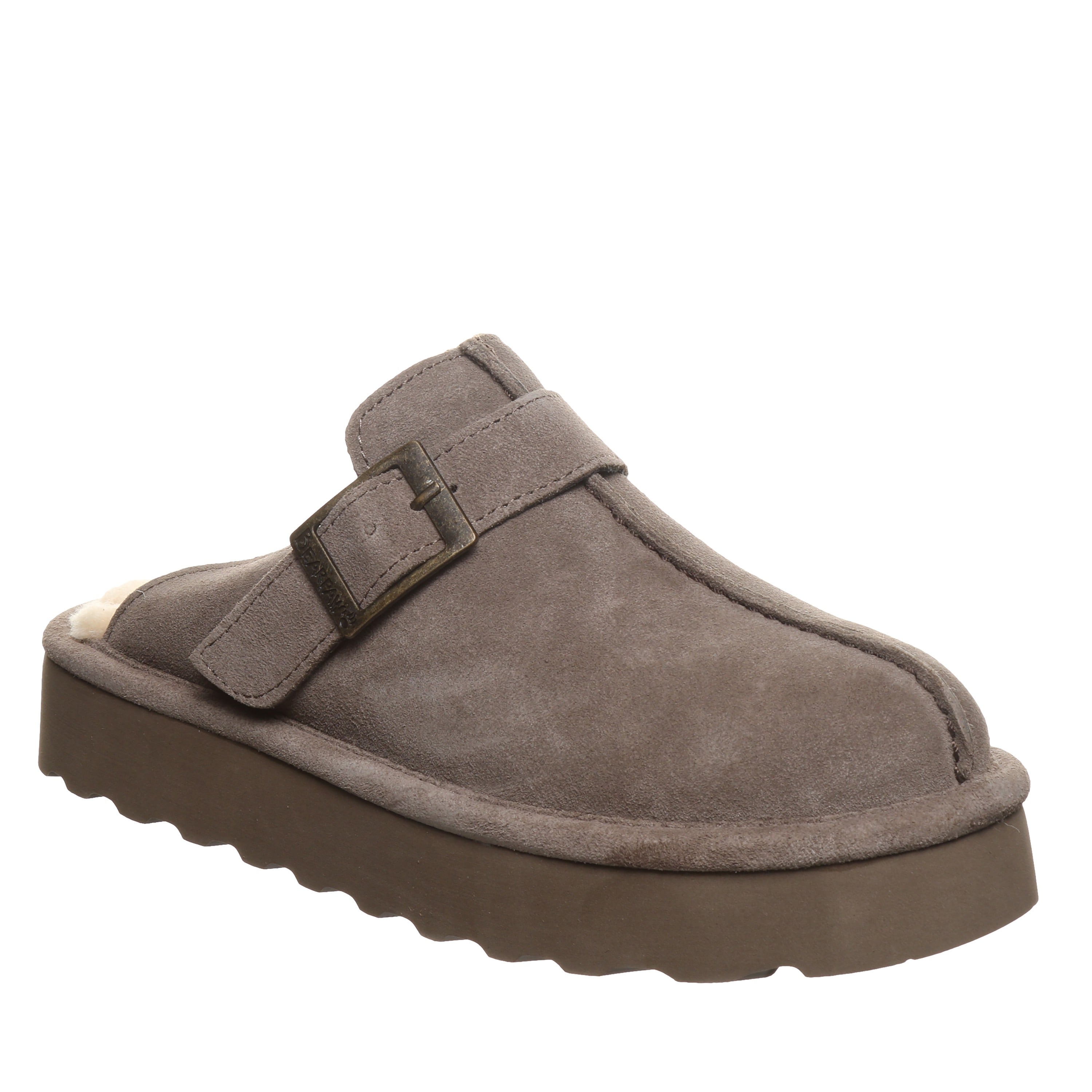 Bearpaw Moxie Platform Lo Women's Slippers - 3344w | Cozy Platform Clog in Morel