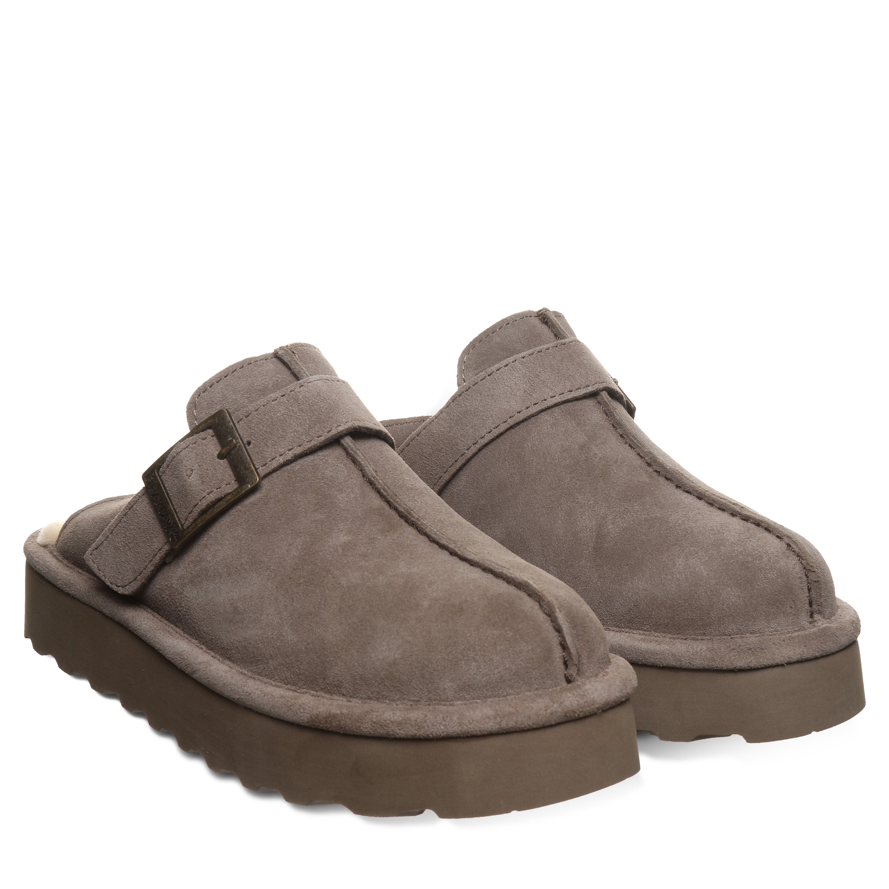 Bearpaw MOXIE PLATFORM LO Women's Slippers - 3344W - Morel - pair view
