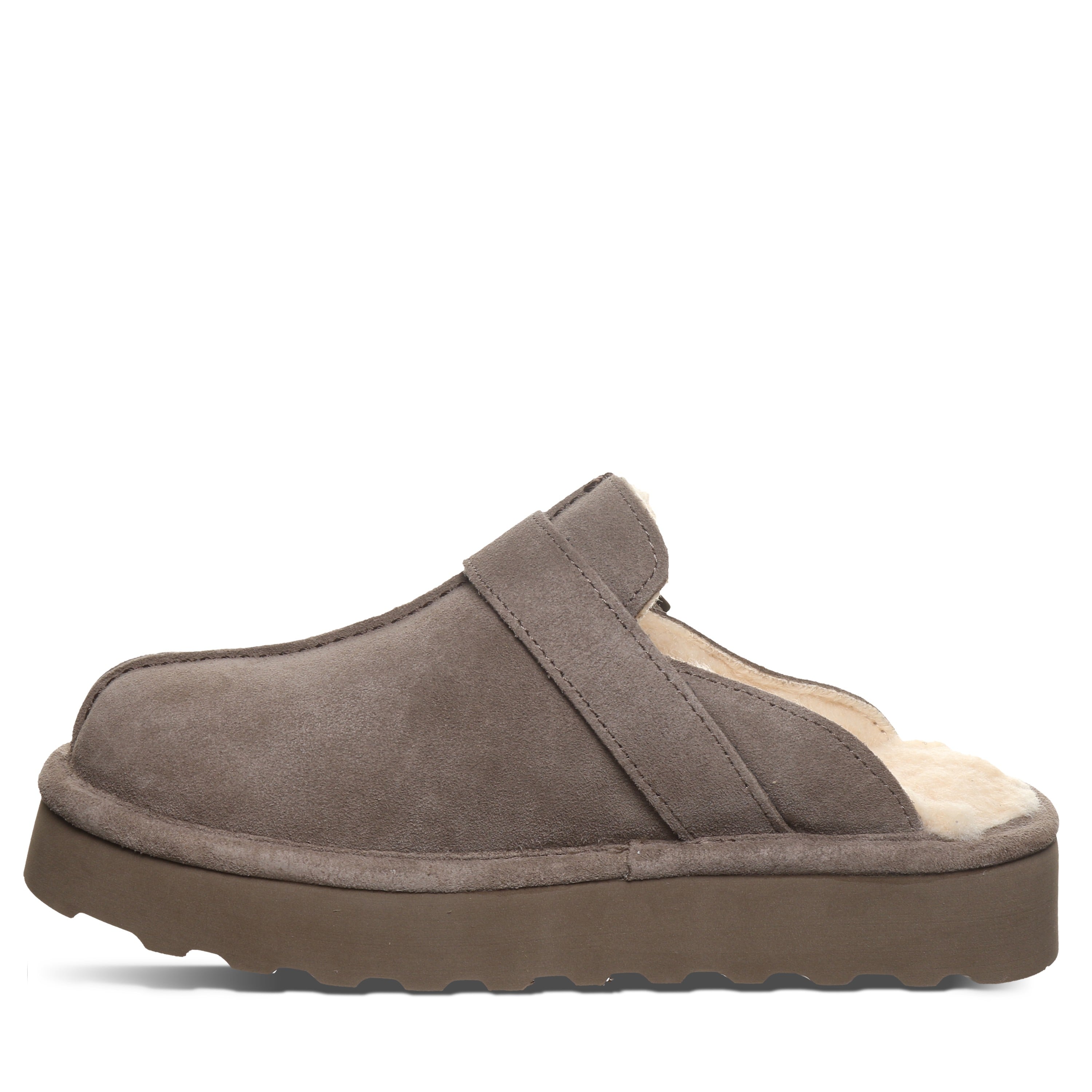 Bearpaw MOXIE PLATFORM LO Women's Slippers - 3344W - Morel - side view