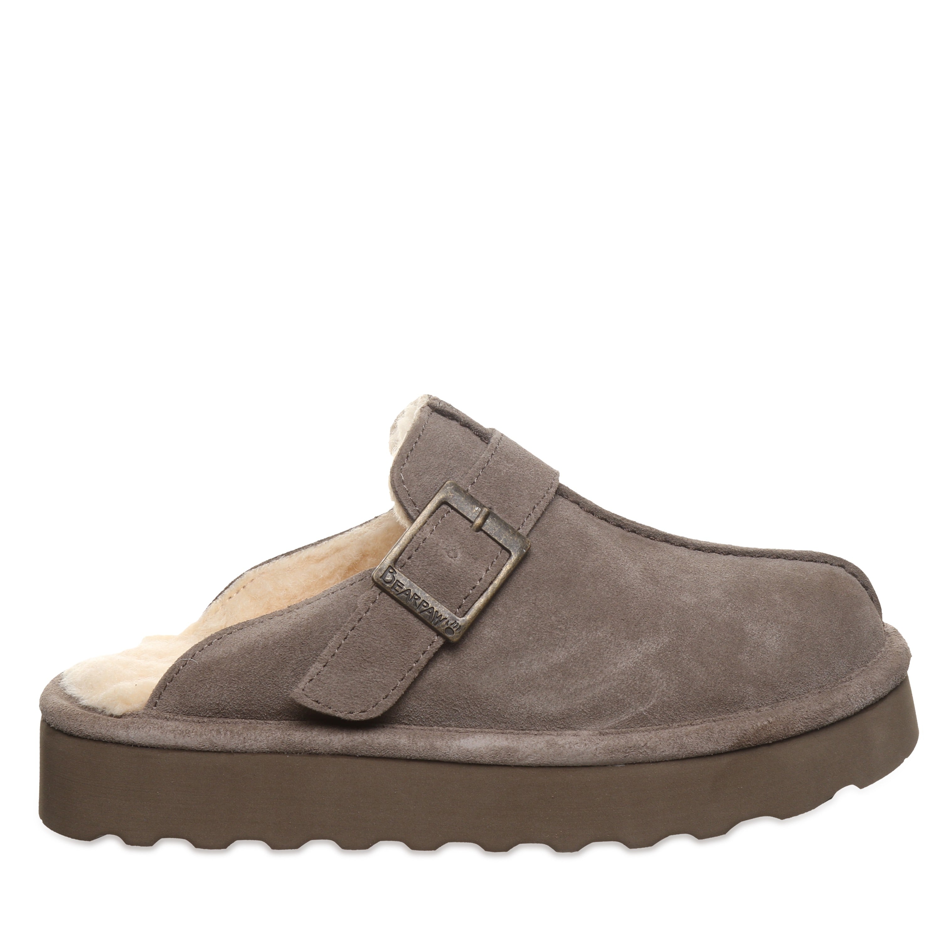 Bearpaw MOXIE PLATFORM LO Women's Slippers - 3344W - Morel - side view 2