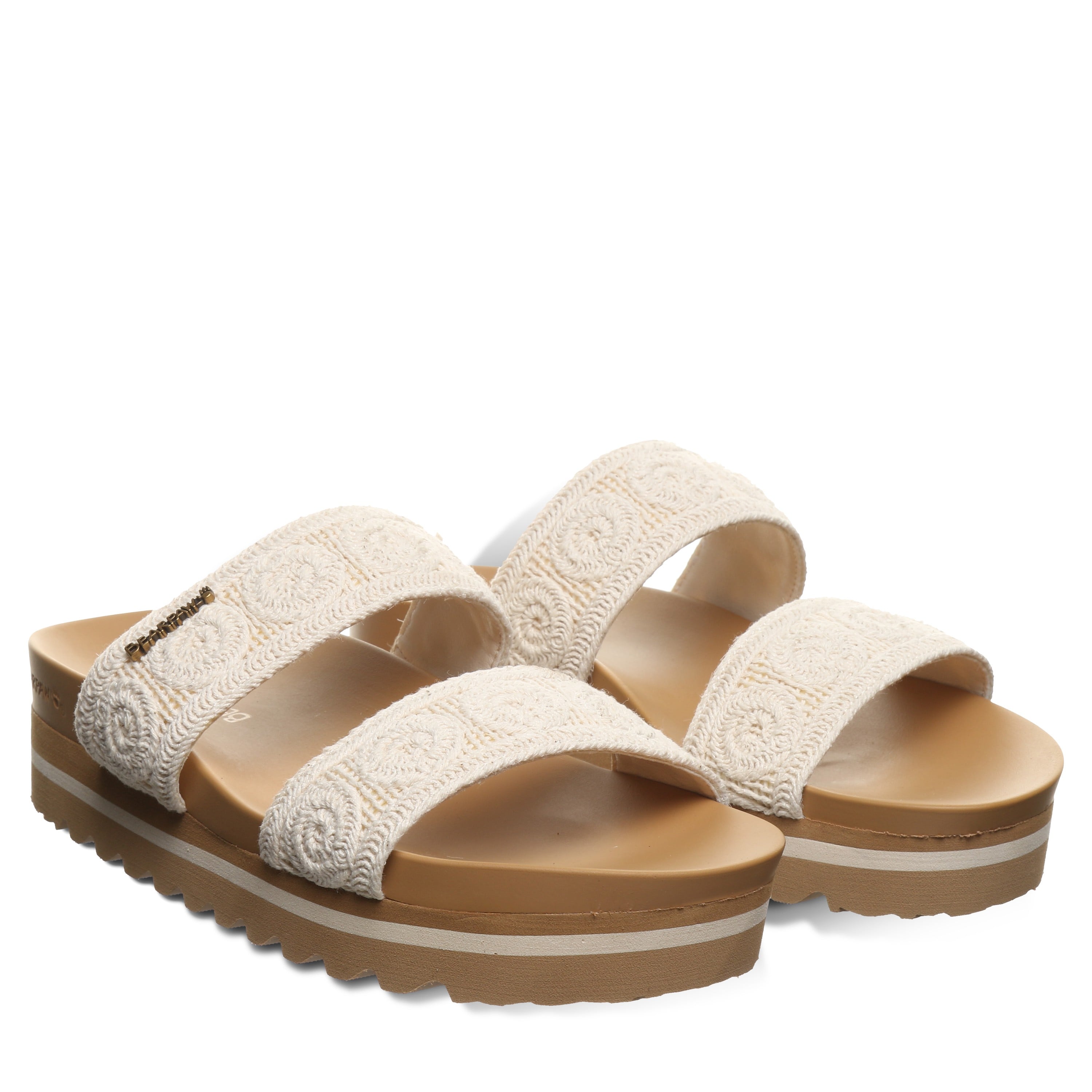 Bearpaw Mandy Women's Sandals - 3430W - Cream - pair view