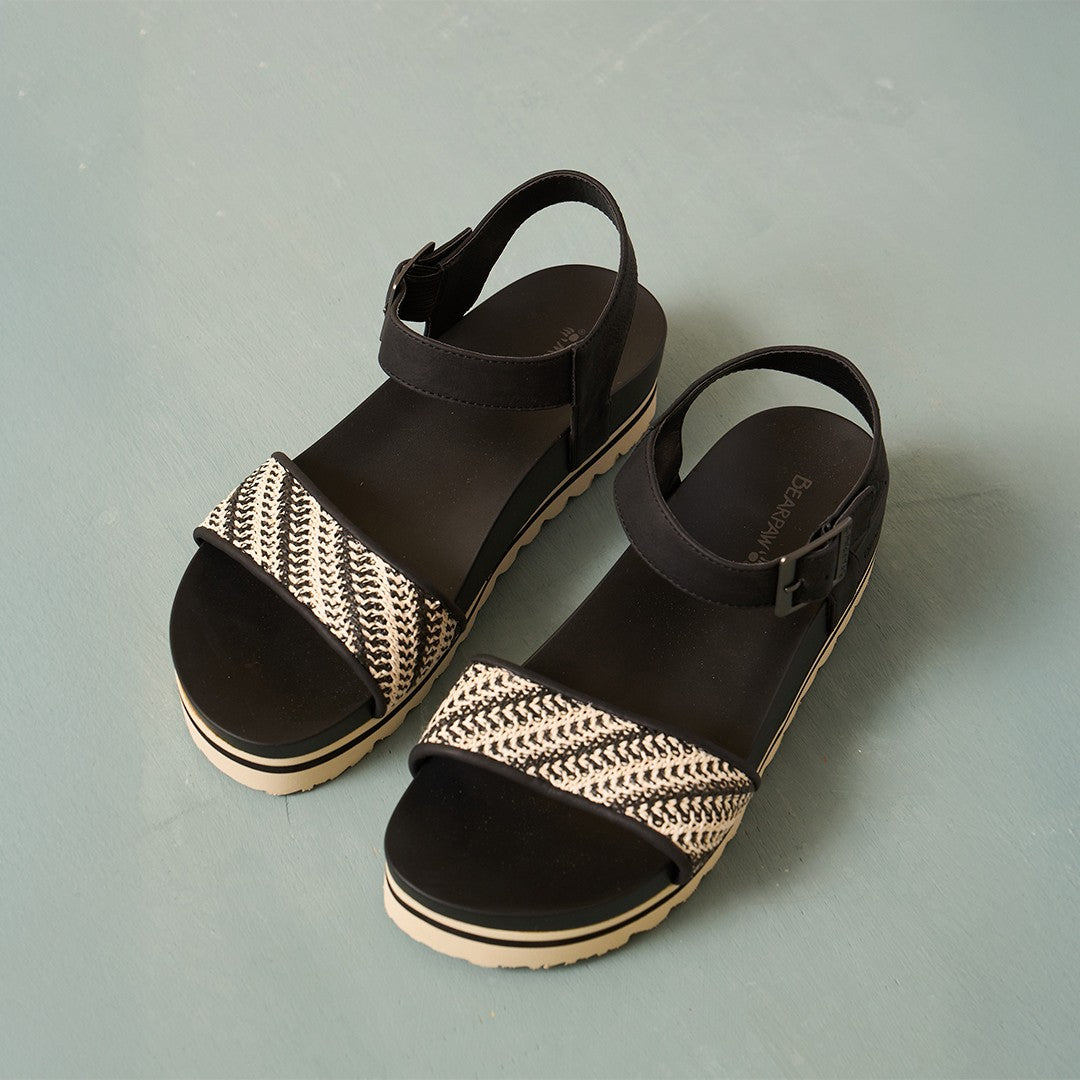 Bearpaw ORION Women's Sandals - 3260W - Black/white - lifestyle view