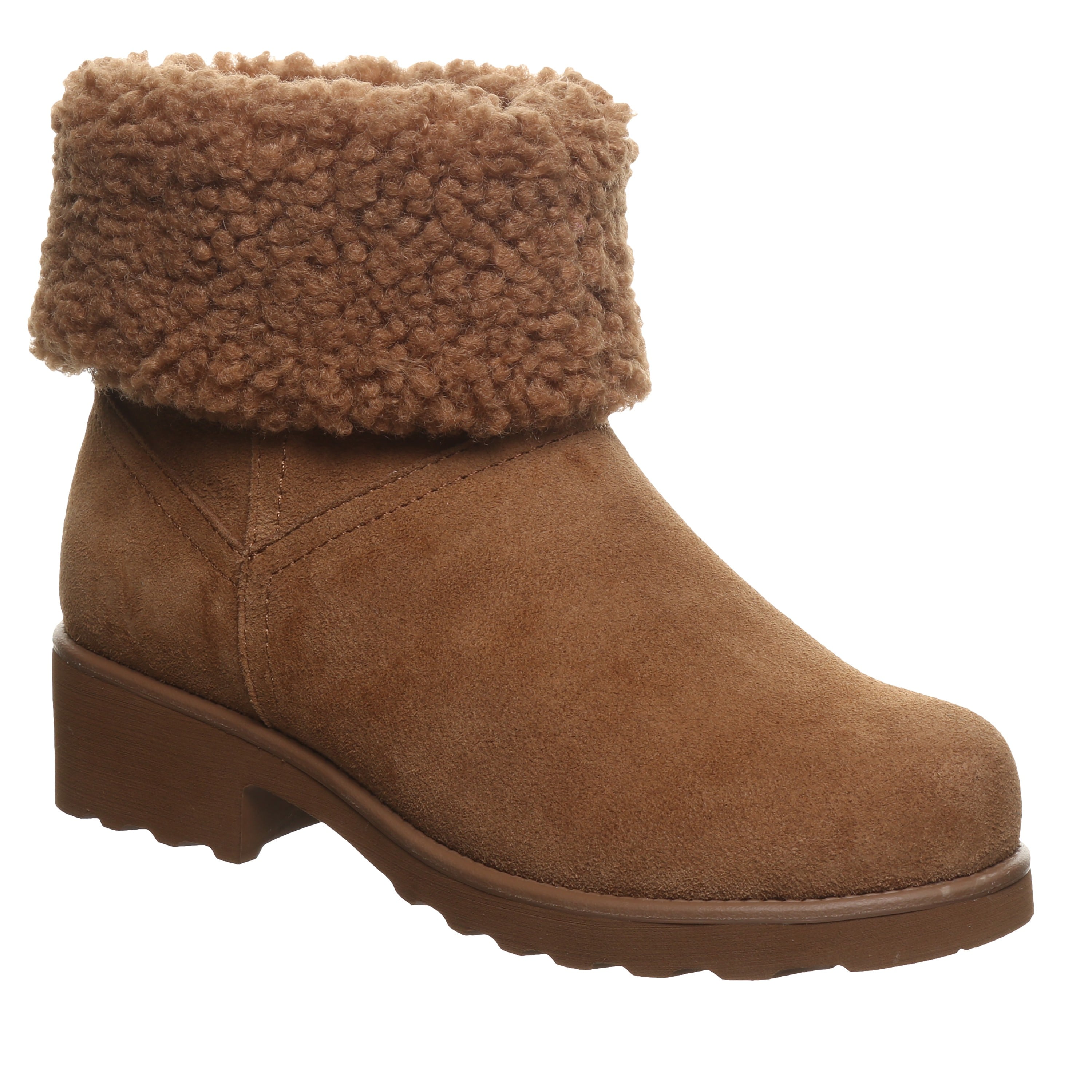 Bearpaw Persephone Women's Boots - 3316w - Cozy Suede Winter Booties in Hickory